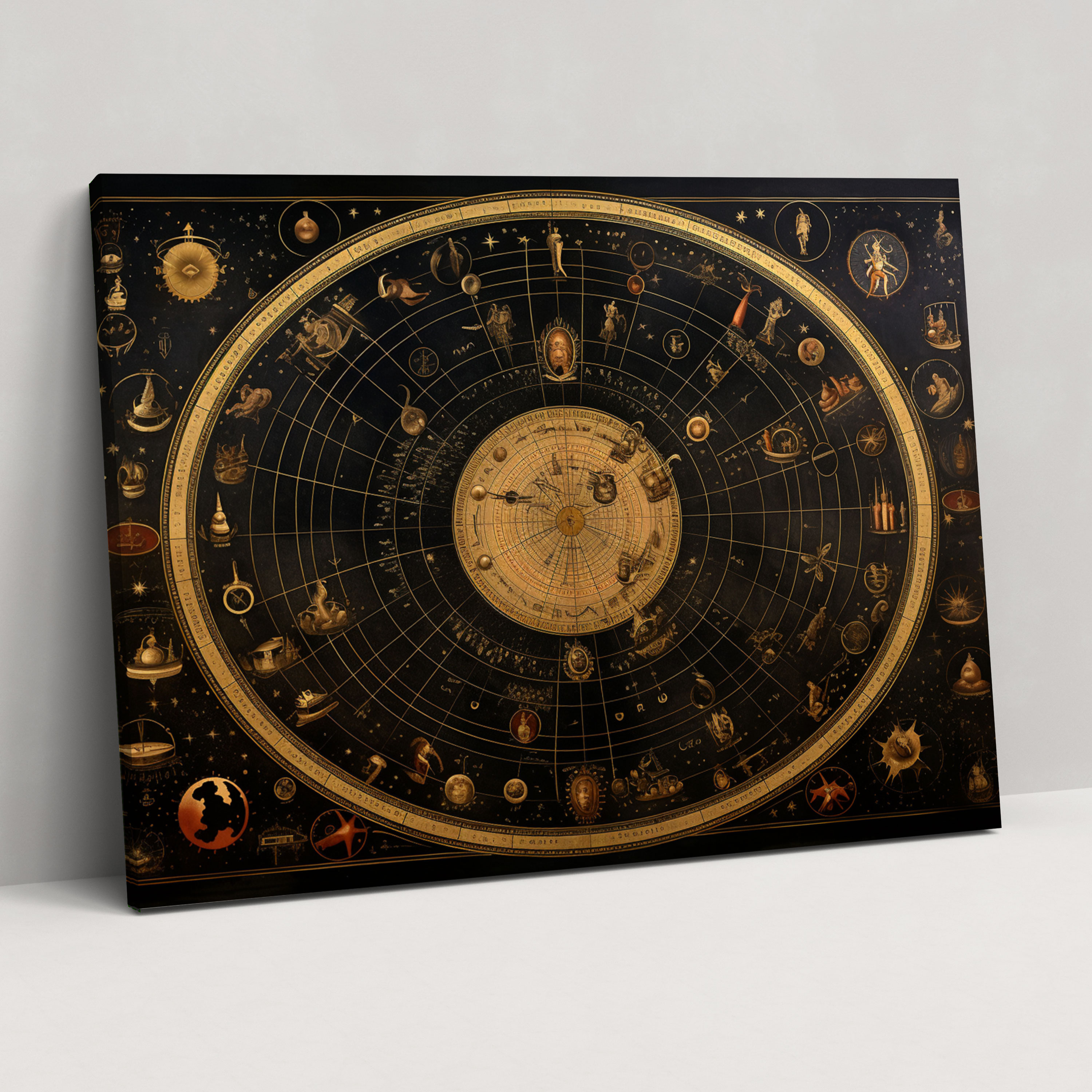Horoscope Canvas Print - Horoscope, Vintage-Inspired, Wall Decoration, Wall Art