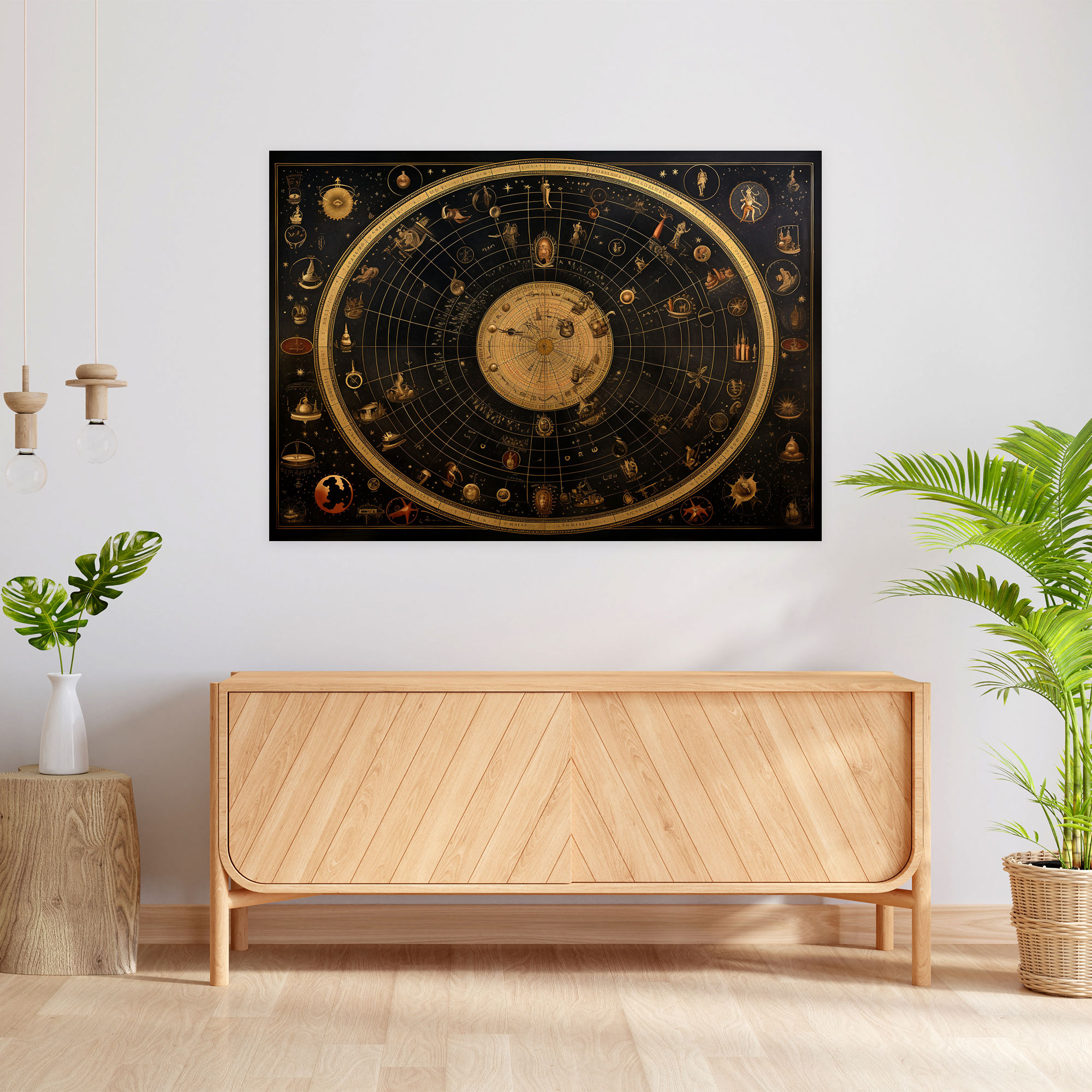 Horoscope Canvas Print - Horoscope, Vintage-Inspired, Wall Decoration, Wall Art