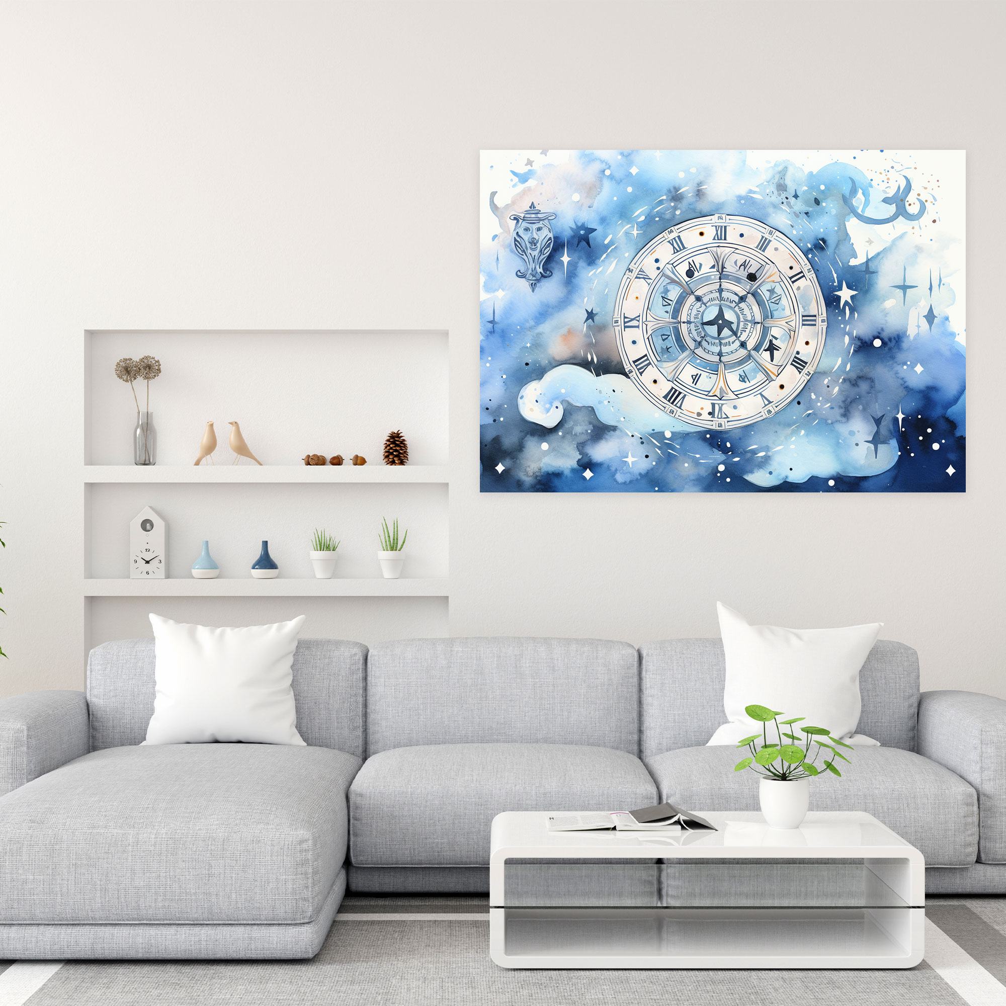 Wandkunst Horoskop - Horoskop Tierkreiszeichen Astrologie Wandkunst