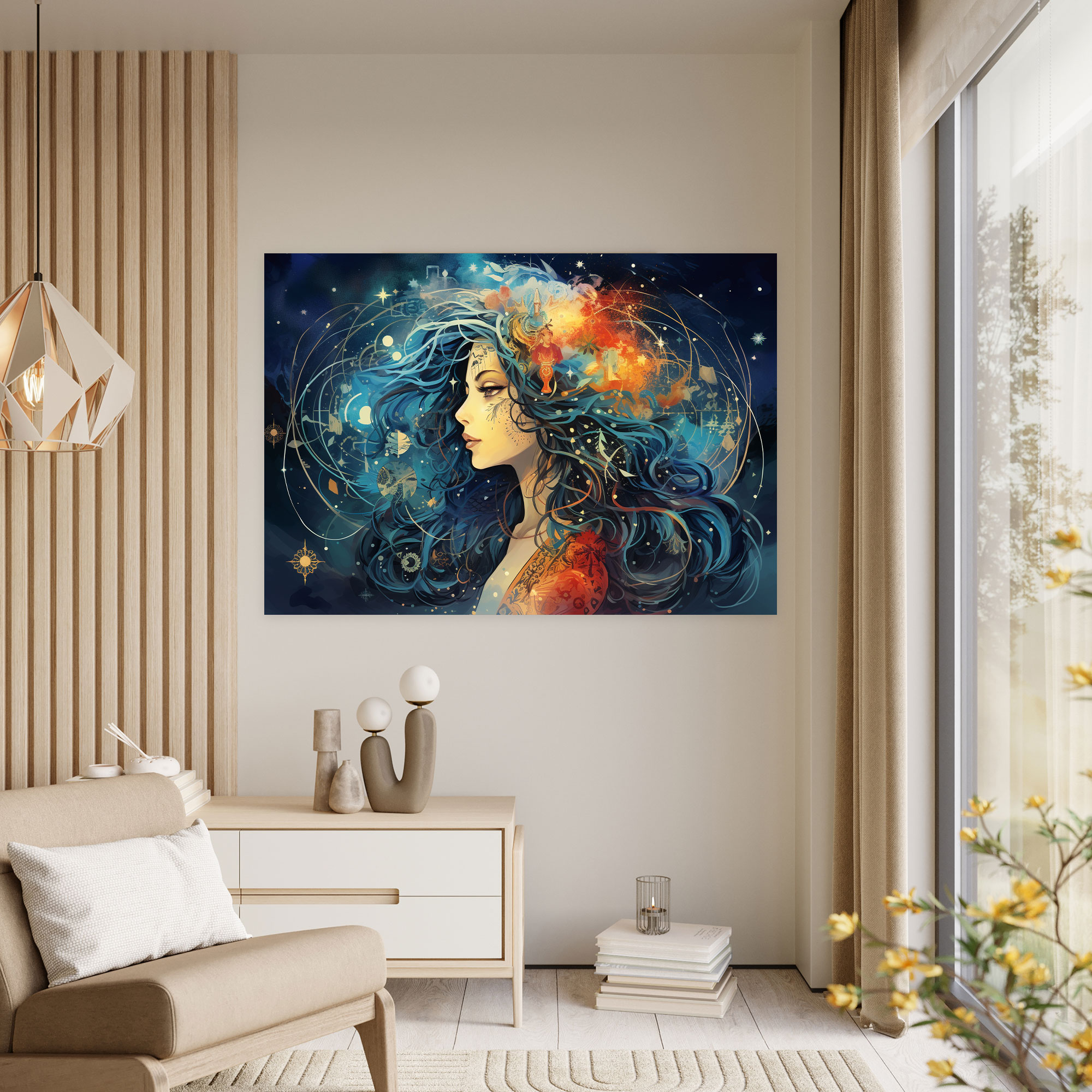 Horoscope Canvas Wall Art - Horoscope, Dreamy Artwork, Canvas Wall Art, Horoscope