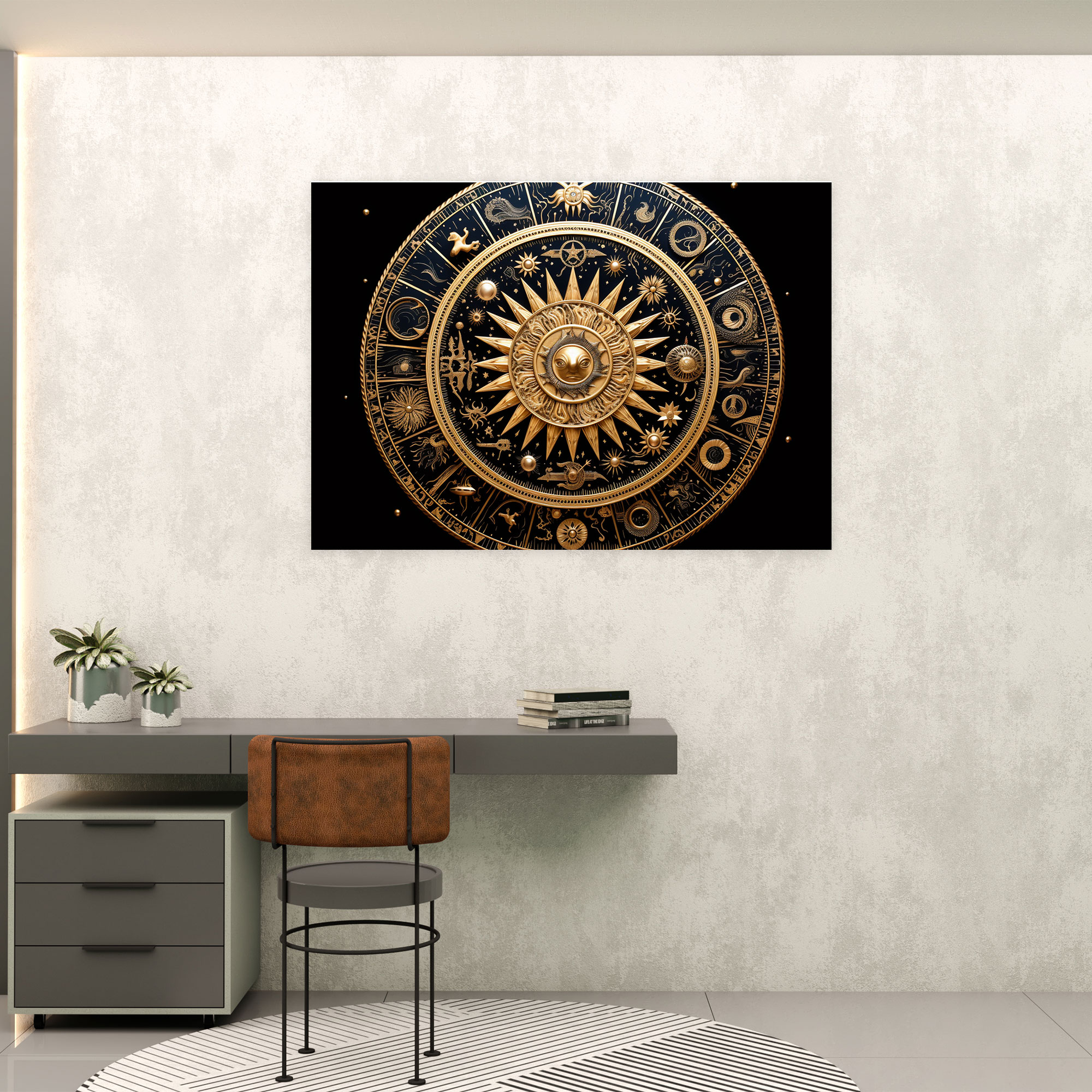 Horoscope Wall Art - Horoscope, Horoscope, Cosmic Elements, Mandala Design