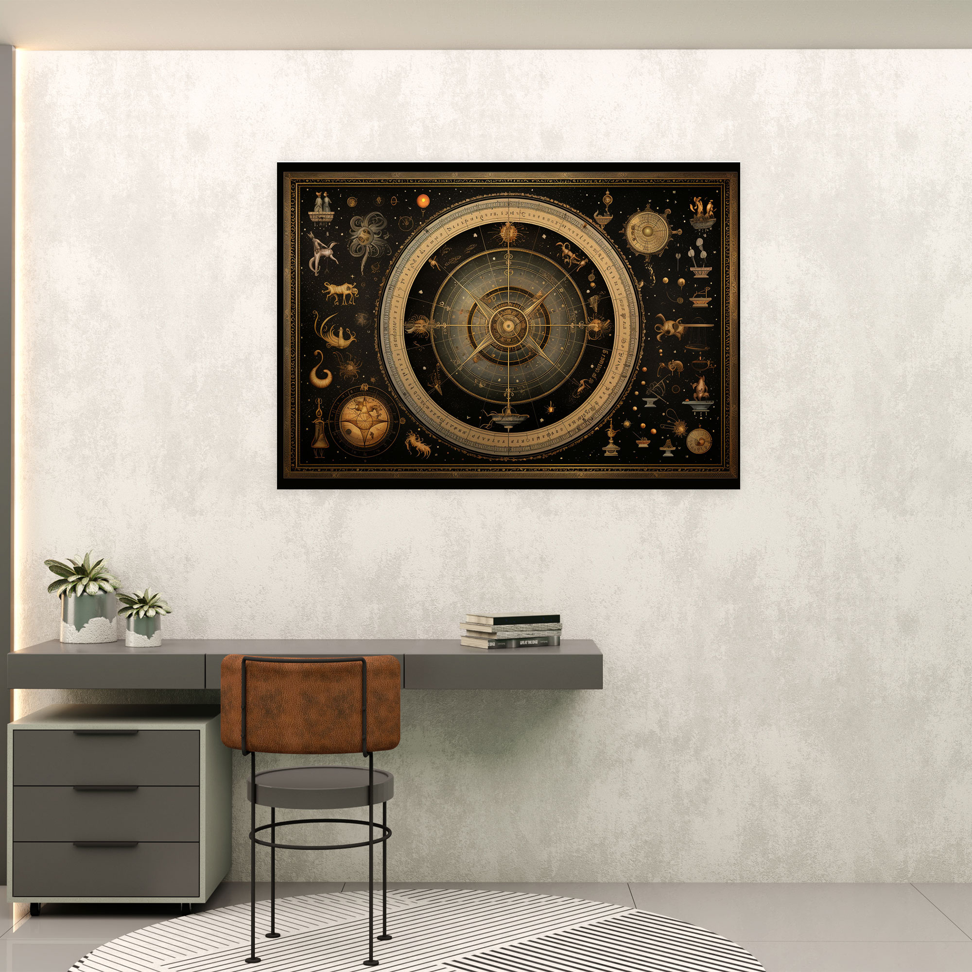 Horoscope Wall Decoration - Horoscope, Wall Art, Astrology Chart, Wall Decoration