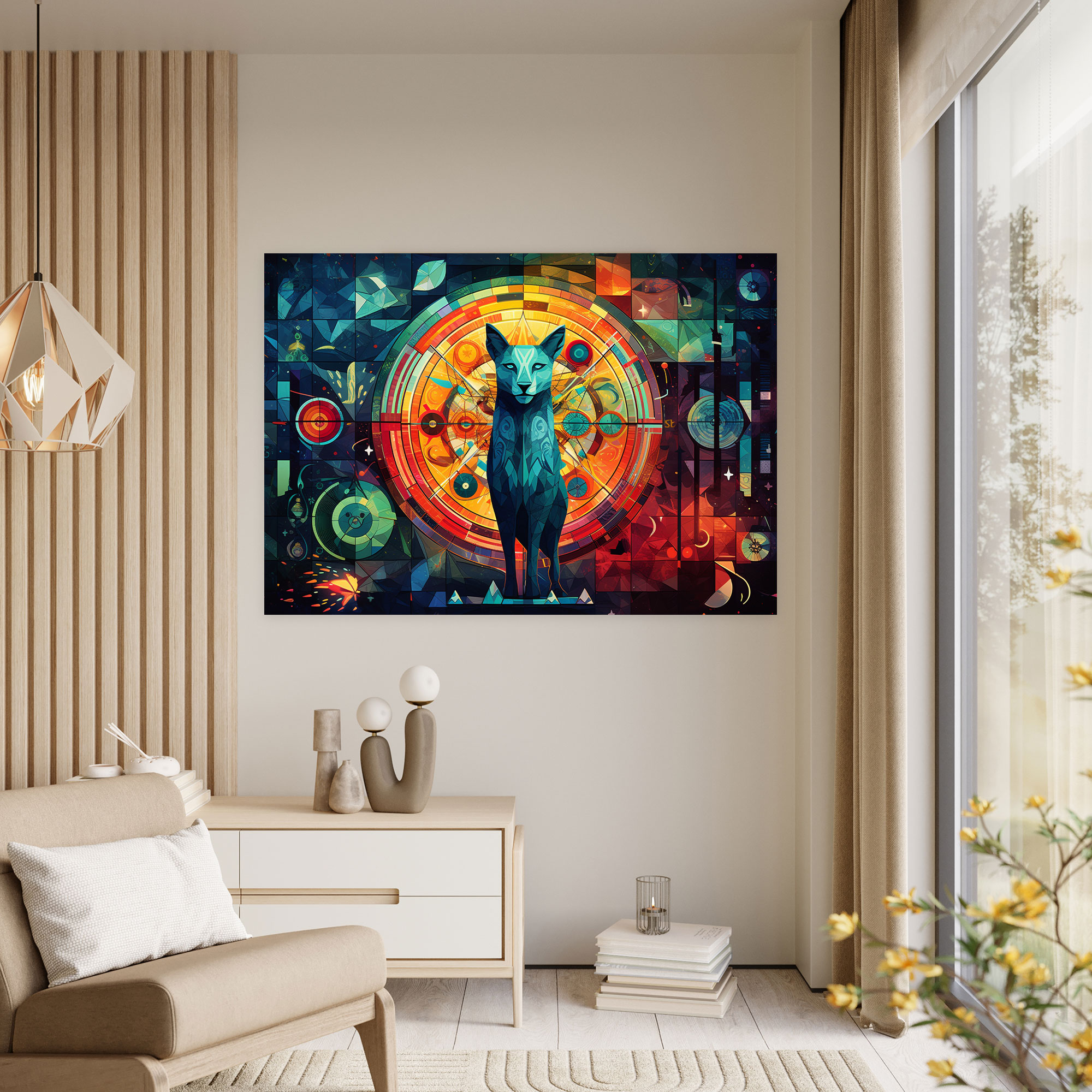 Horoscope Canvas Wall Art - Horoscope, Horoscope, Geometric Abstraction, Vibrant Colors