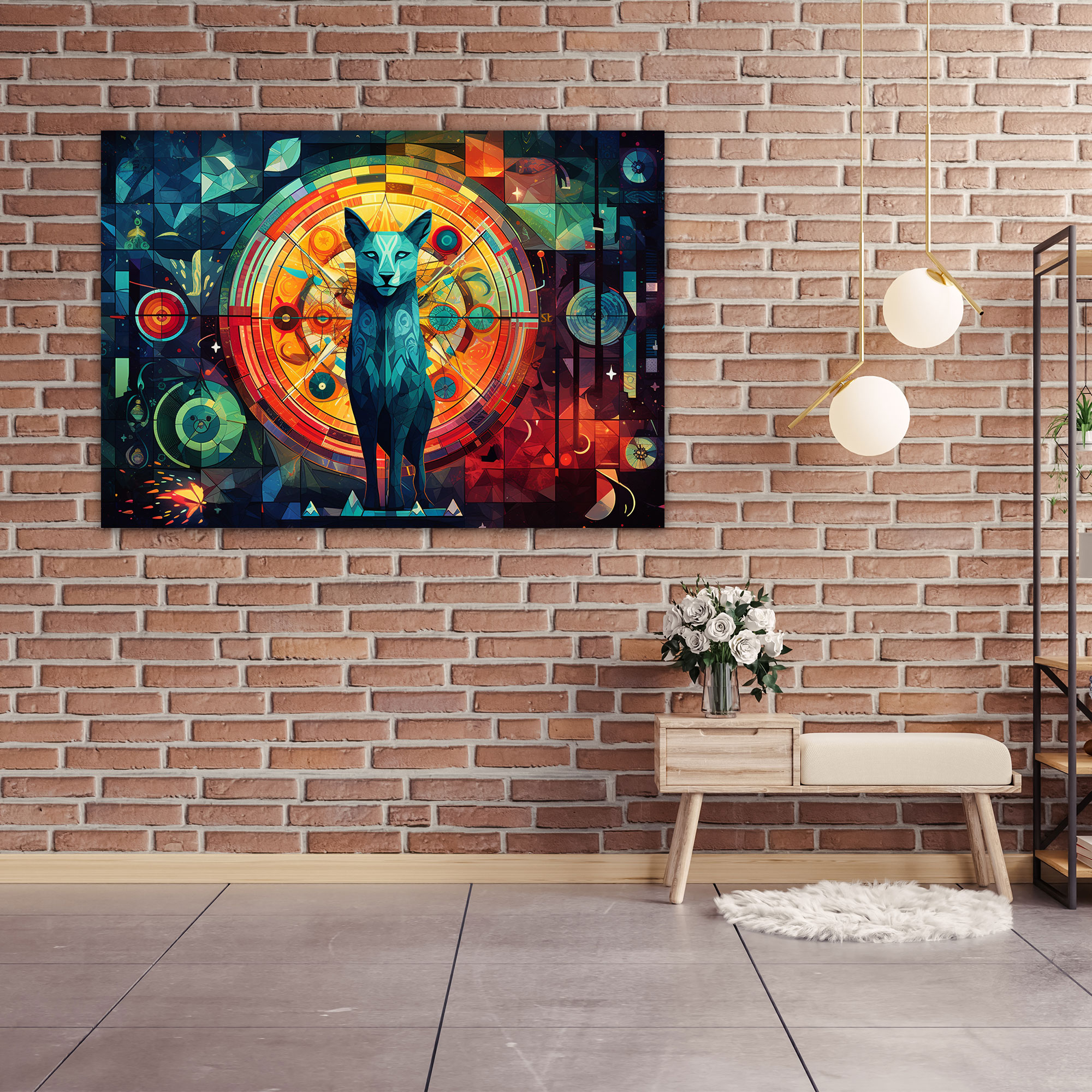 Horoscope Canvas Wall Art - Horoscope, Horoscope, Geometric Abstraction, Vibrant Colors