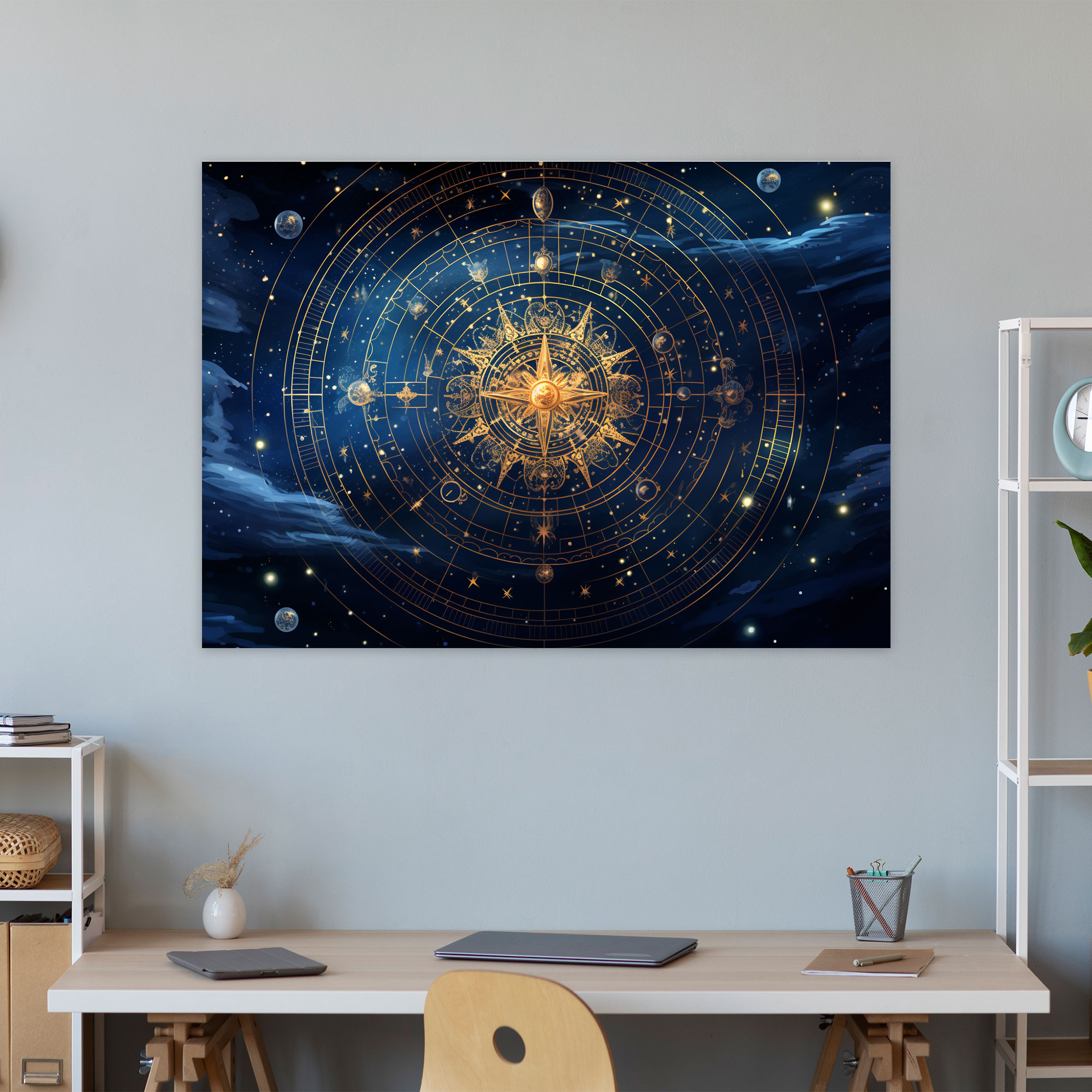 Horoscope Night Sky Canvas Print - Horoscope, Wall Decoration, Canvas Print, Horoscope