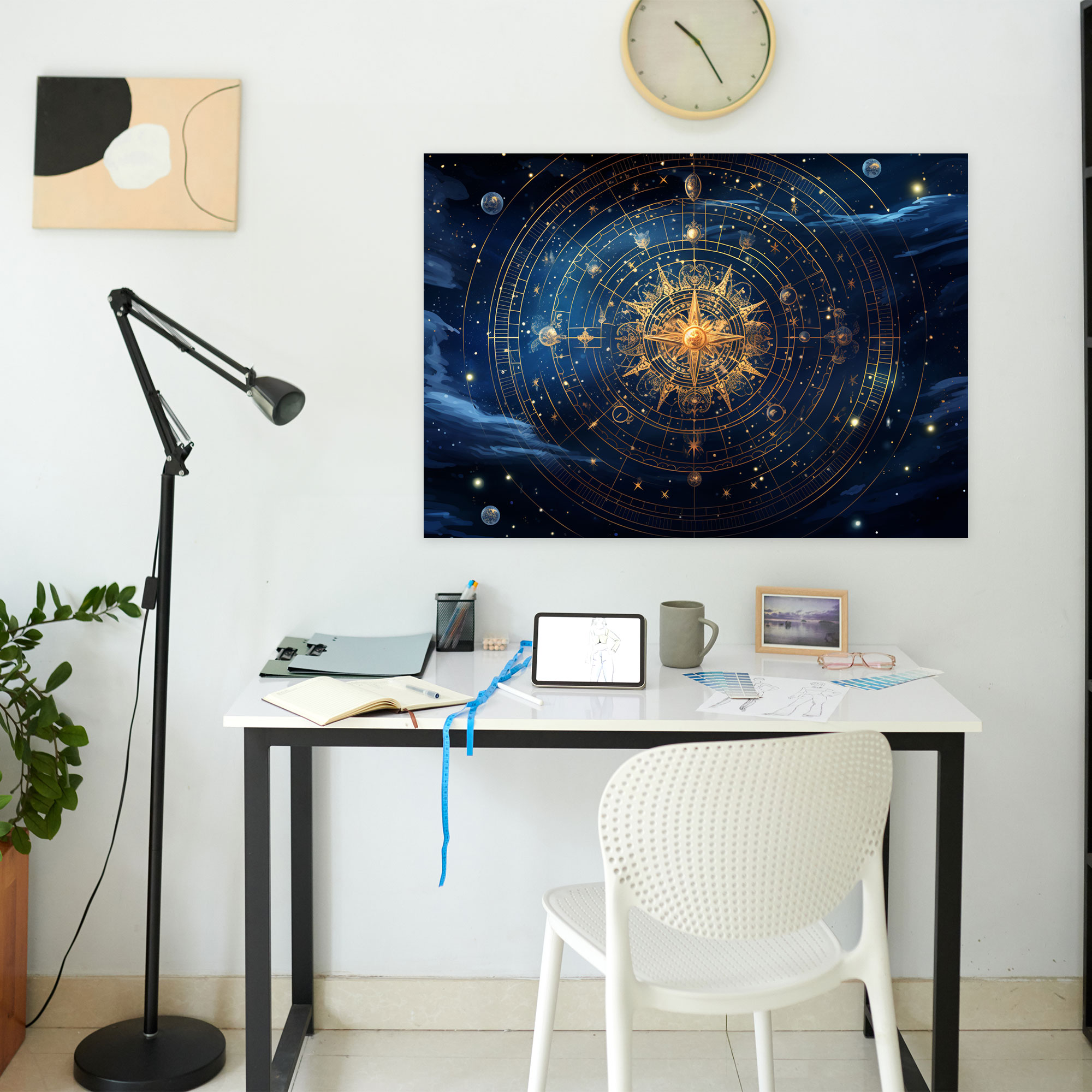 Horoscope Night Sky Canvas Print - Horoscope, Wall Decoration, Canvas Print, Horoscope