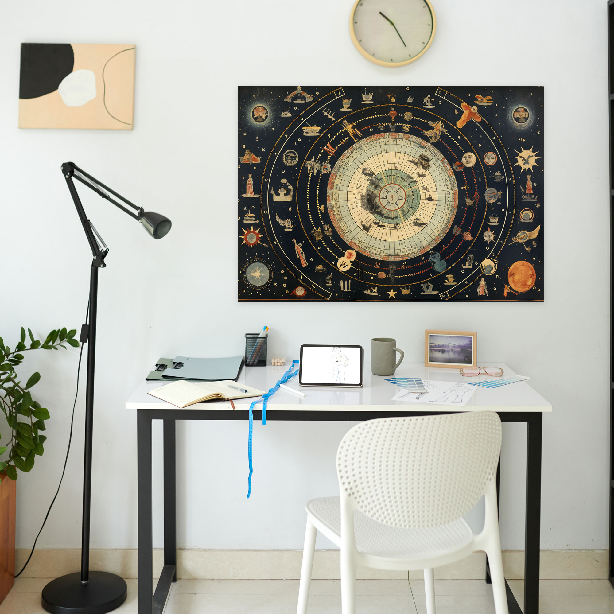Horoscope Celestial Map Canvas Print - Horoscope, Horoscope, Canvas Wall Art, Home Decoration