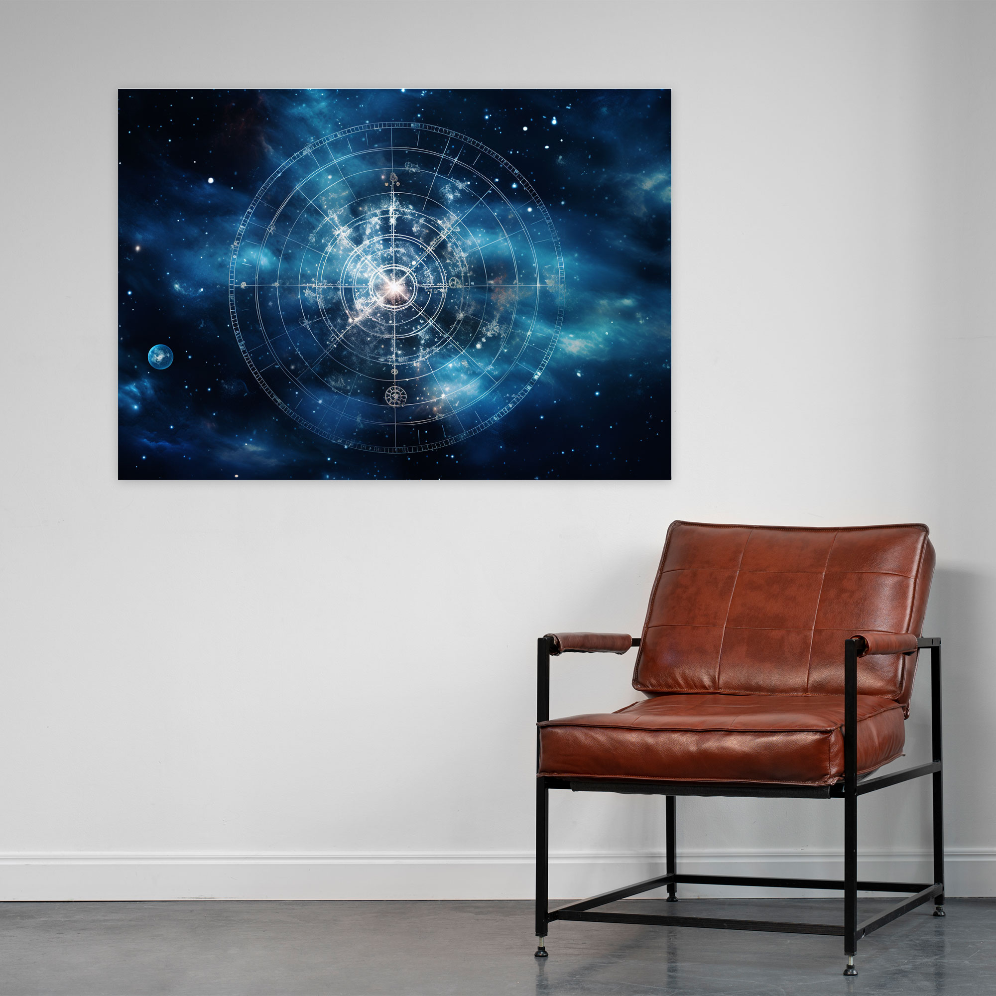 Horoscope Cosmic Energies Canvas Print - Horoscope, Wall Art, Constellation-Filled Sky, Canvas Wall Art