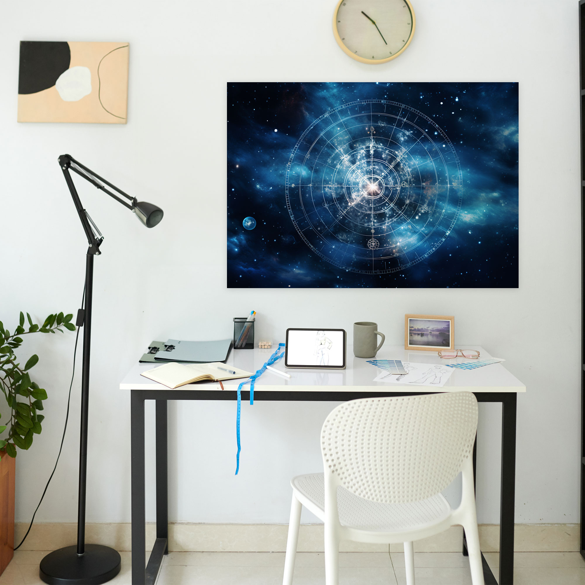 Horoscope Cosmic Energies Canvas Print - Horoscope, Wall Art, Constellation-Filled Sky, Canvas Wall Art