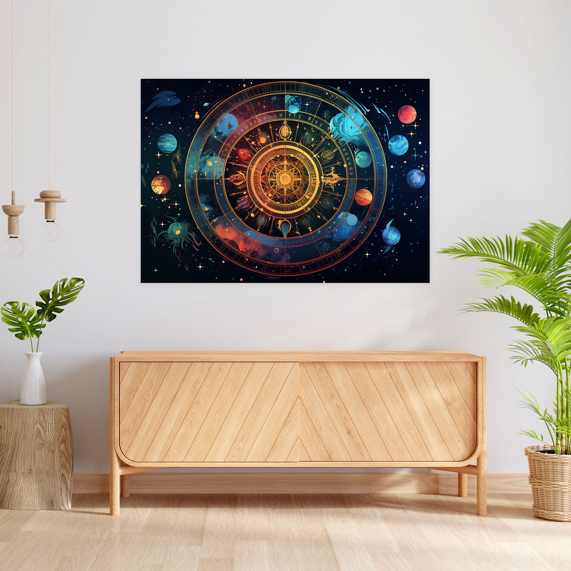 Astrology Symbols Canvas Print - Horoscope, Horoscope, Canvas, Wall Decoration