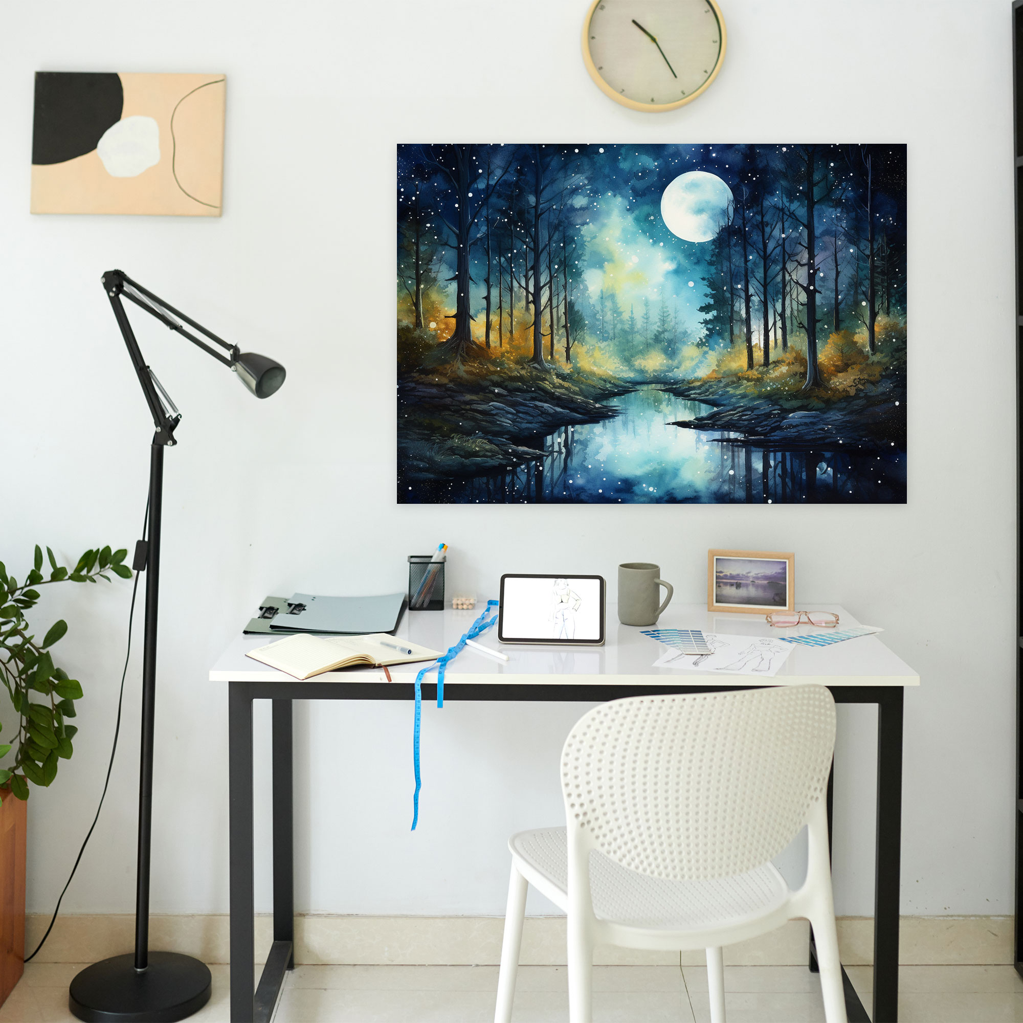 Horoscope Mystical Forest Canvas Print - Horoscope, Mystical Forest, Watercolor, Canvas Wall Art