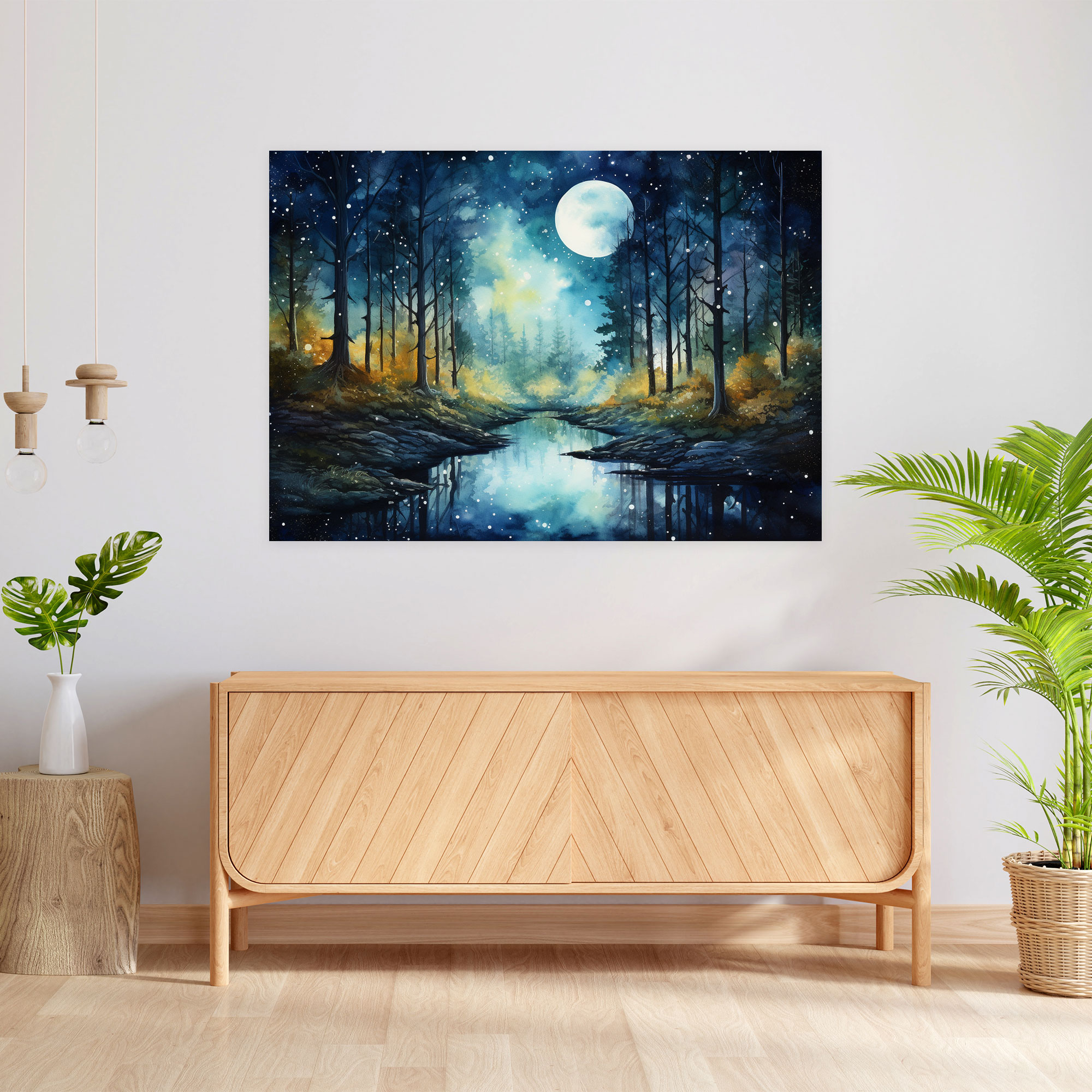 Horoscope Mystical Forest Canvas Print - Horoscope, Mystical Forest, Watercolor, Canvas Wall Art