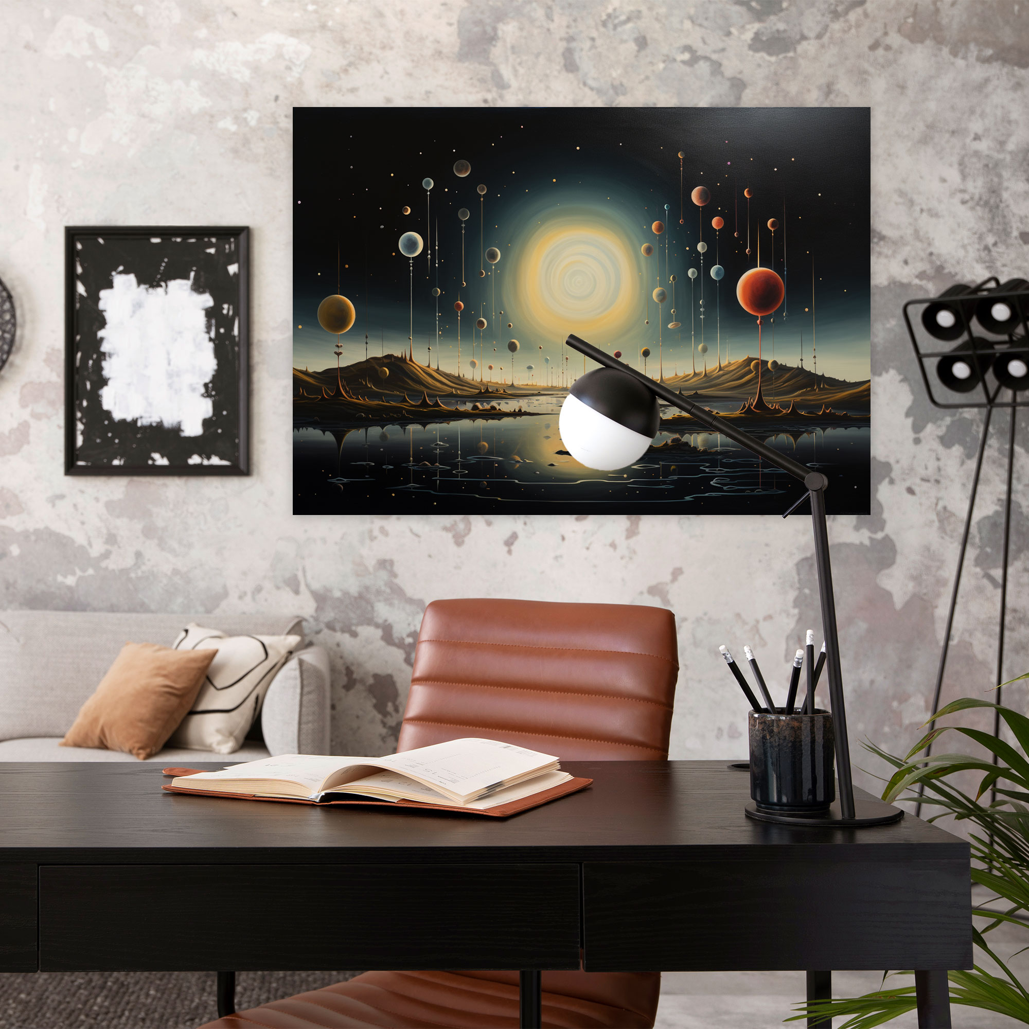 Horoscope Cosmic Dreamland Canvas Print - Horoscope, Planets, Canvas, Wall Art