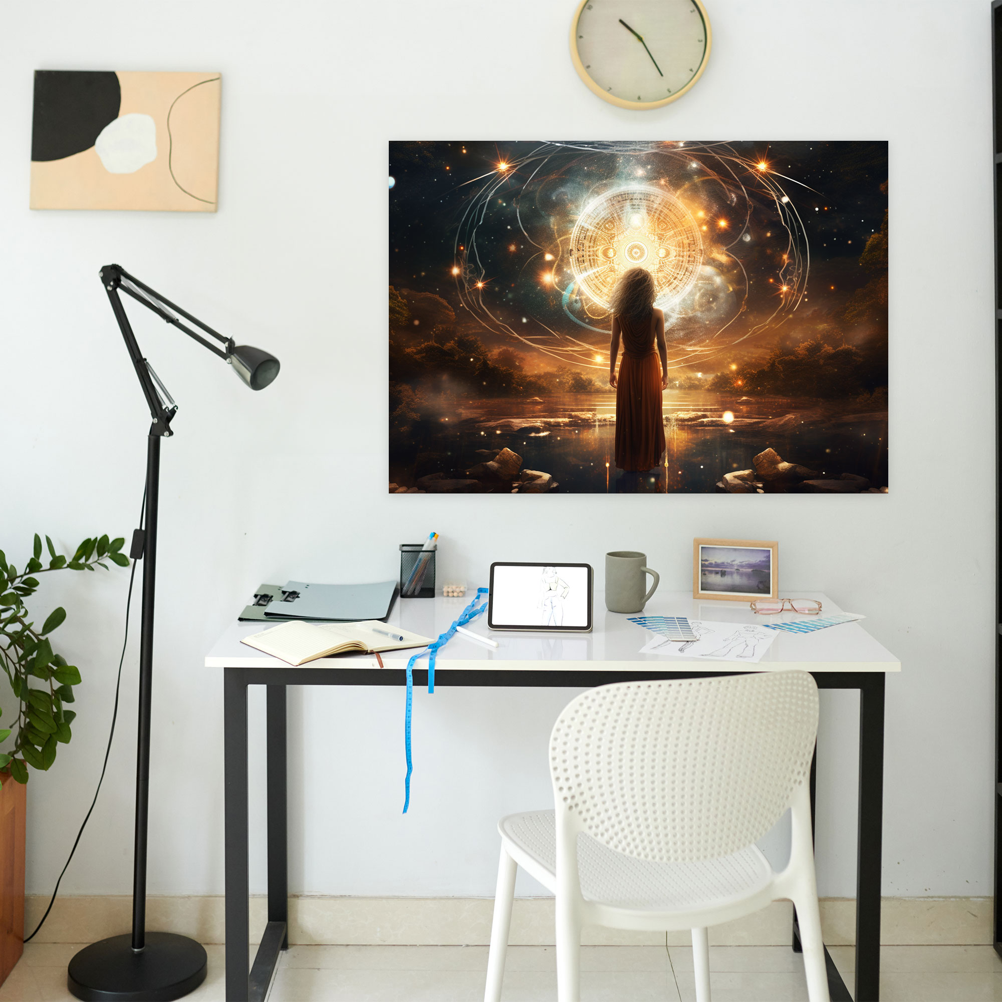 Horoscope Cosmic Canvas Print - Horoscope, Wall Art, Cosmic Scene, Canvas Wall Art