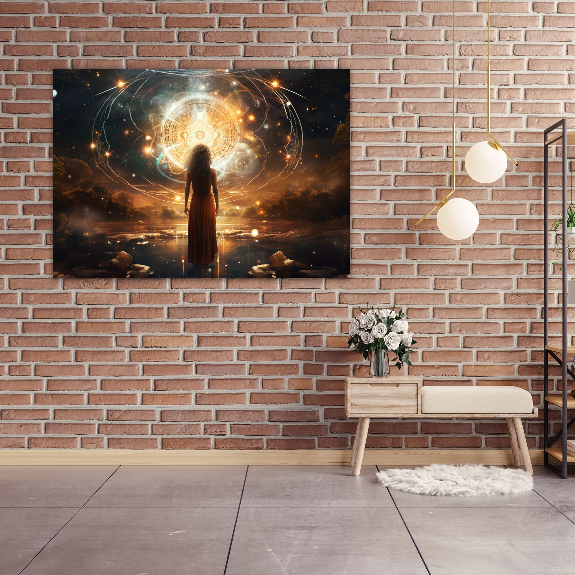 Horoscope Cosmic Canvas Print - Horoscope, Wall Art, Cosmic Scene, Canvas Wall Art