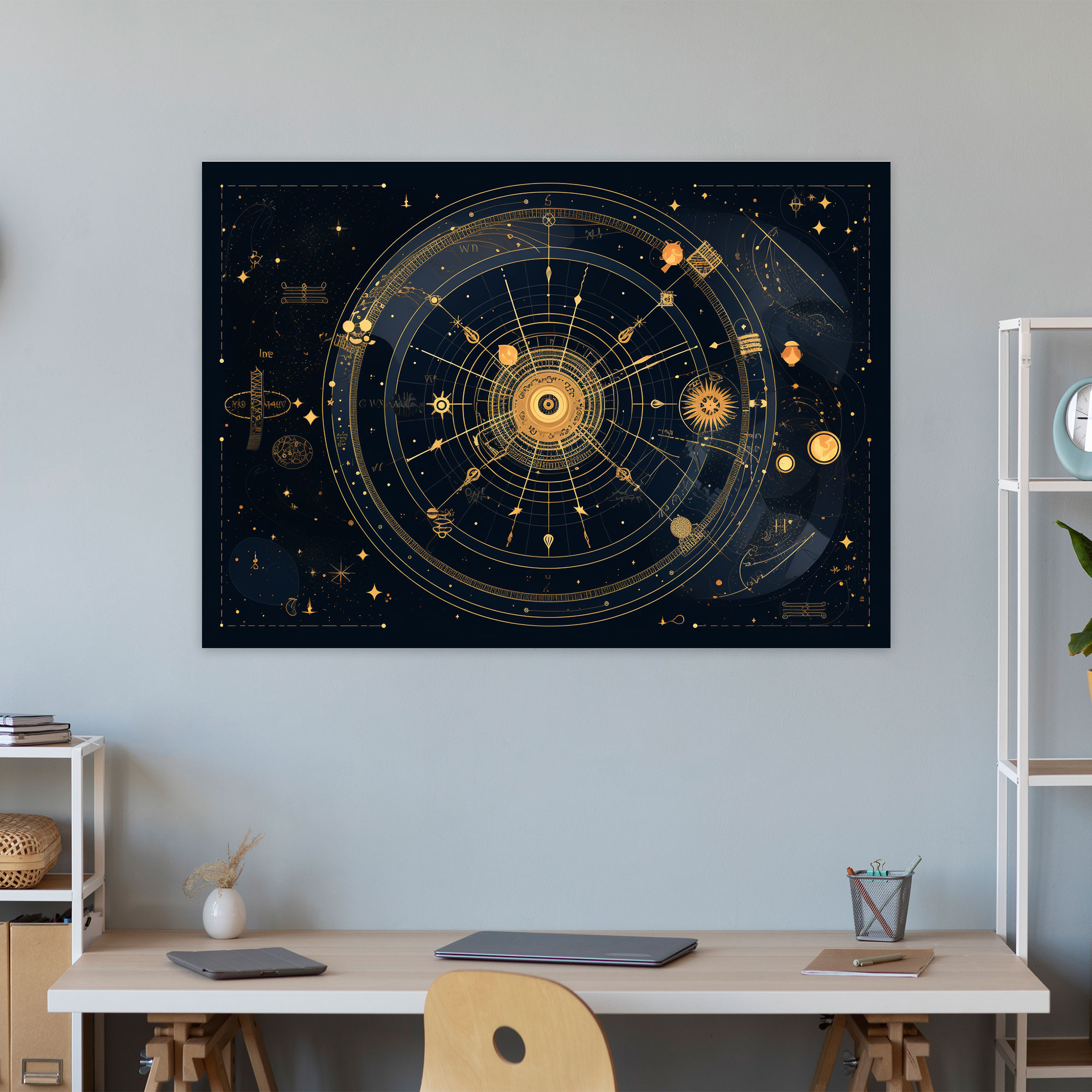 Horoscope Geometric Constellations Wall Art - Horoscope, Geometric Illustration, Wall Art, Home Decoration