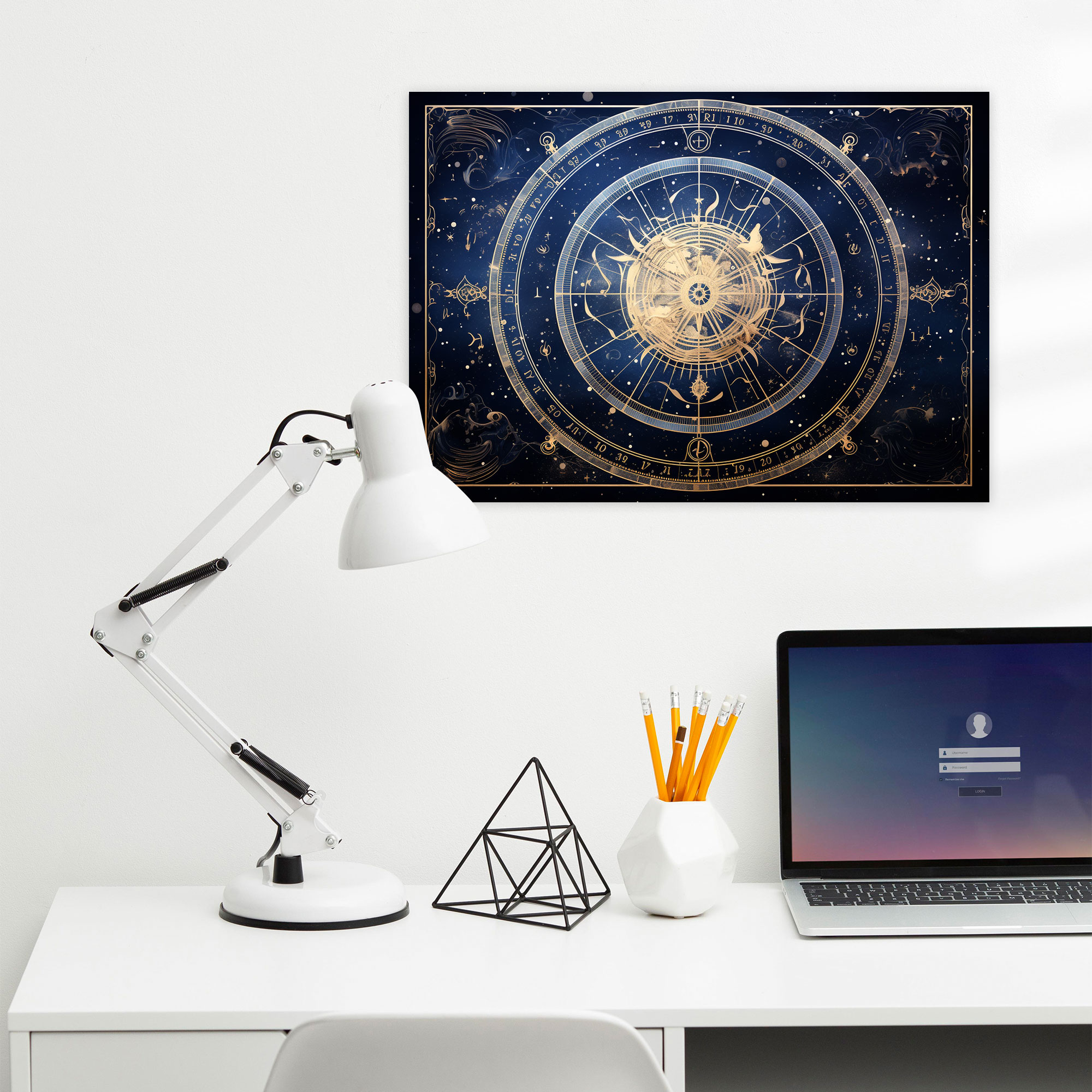 Horoscope Calligraphy Constellations Wall Art - Horoscope, Wall Art, Wall Decoration, Home Decoration