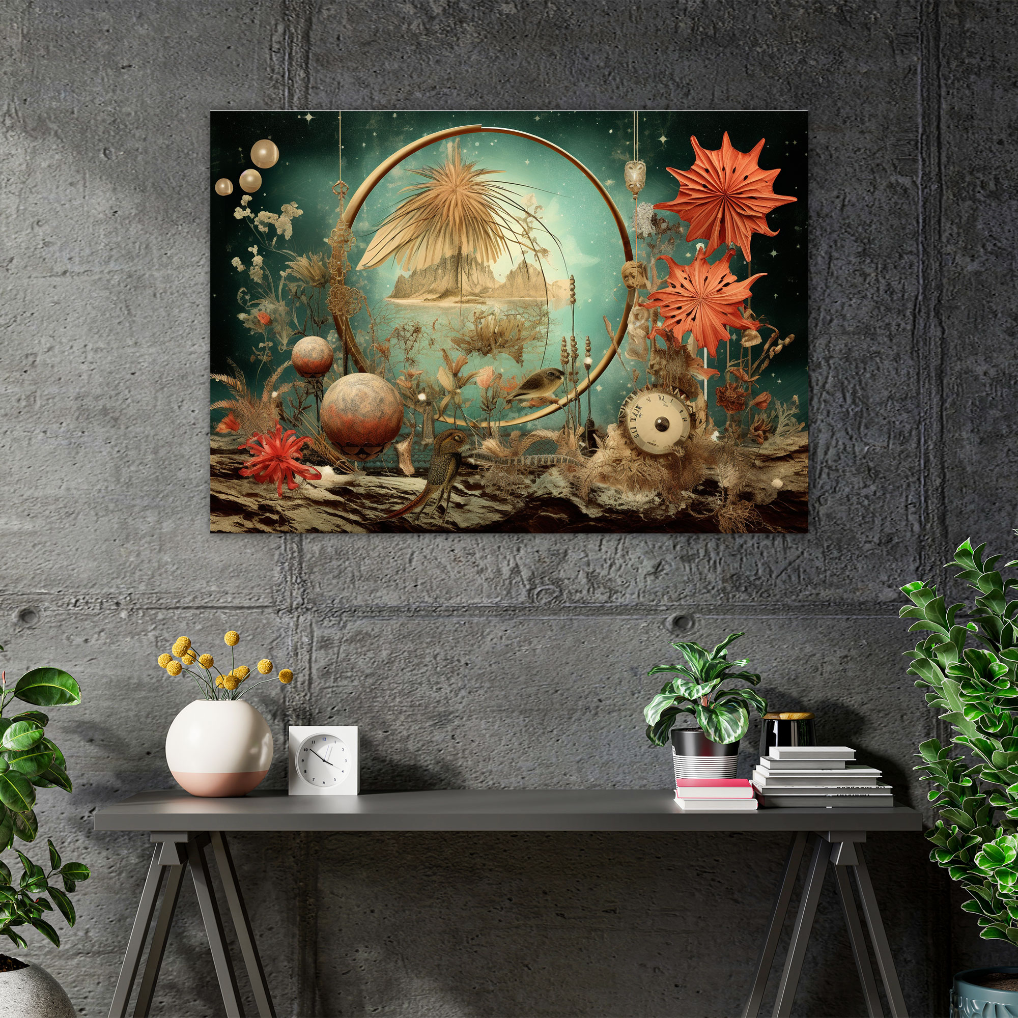 Traumhaftes Sternzeichen Leinwandbild - Horoskop Wohnaccessoire Wanddekoration