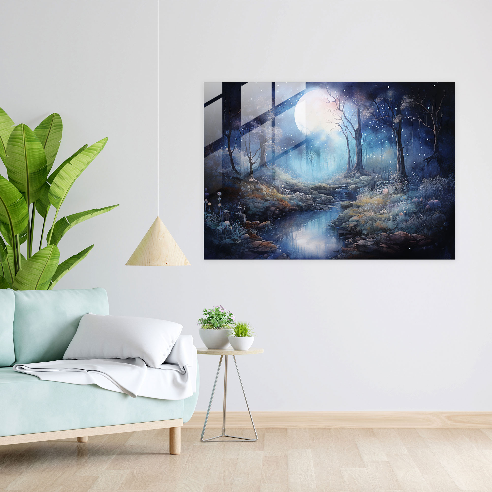 Horoscope Glass Print: Mystical Forest - Horoscope, Horoscope, Glass Print, Modern Art