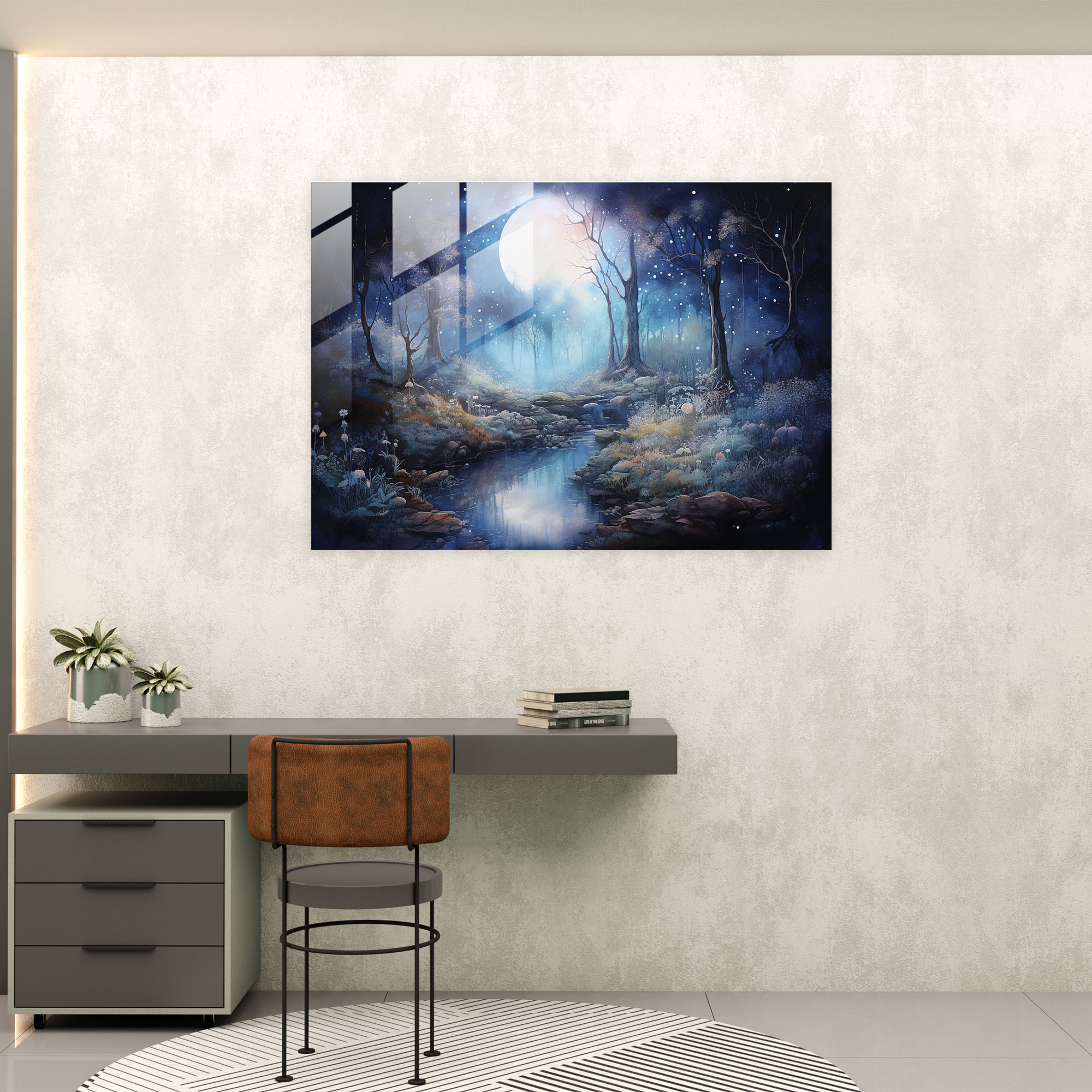 Horoscope Glass Print: Mystical Forest - Horoscope, Horoscope, Glass Print, Modern Art