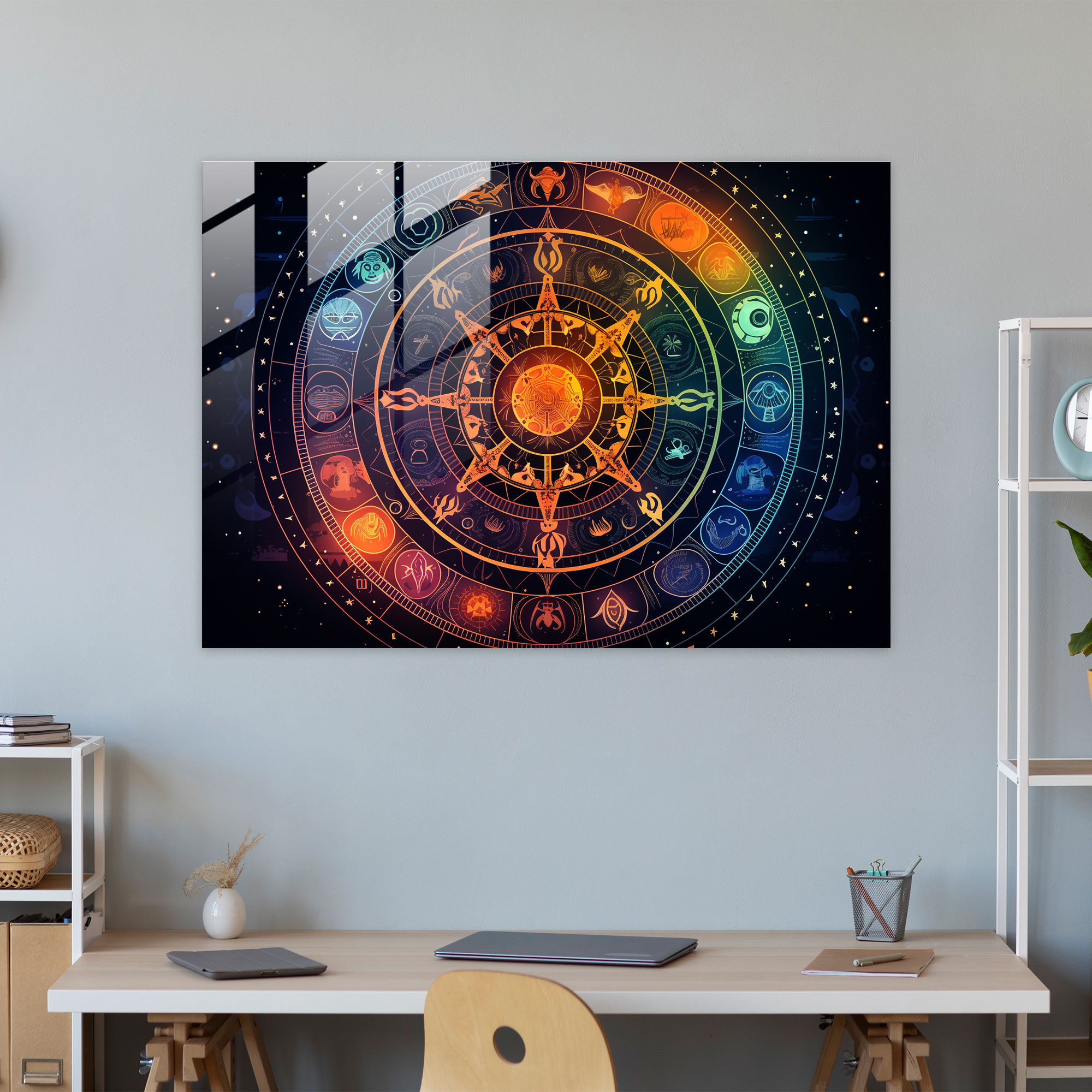 Horoscope Wall Decoration - Horoscope, Horoscope, Glass Print, Wall Decoration