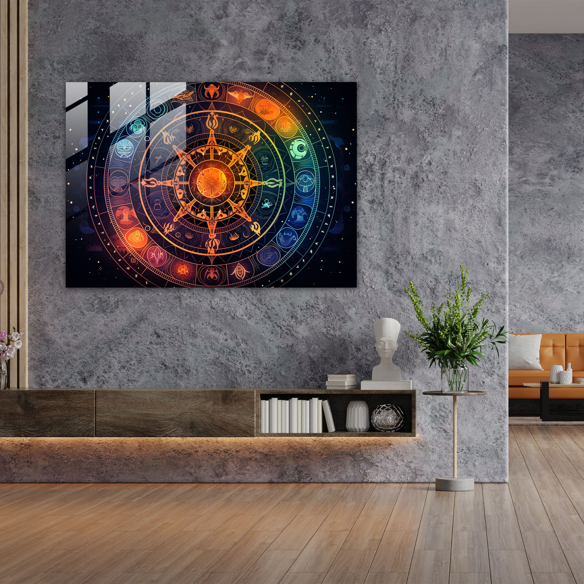 Horoscope Wall Decoration - Horoscope, Horoscope, Glass Print, Wall Decoration
