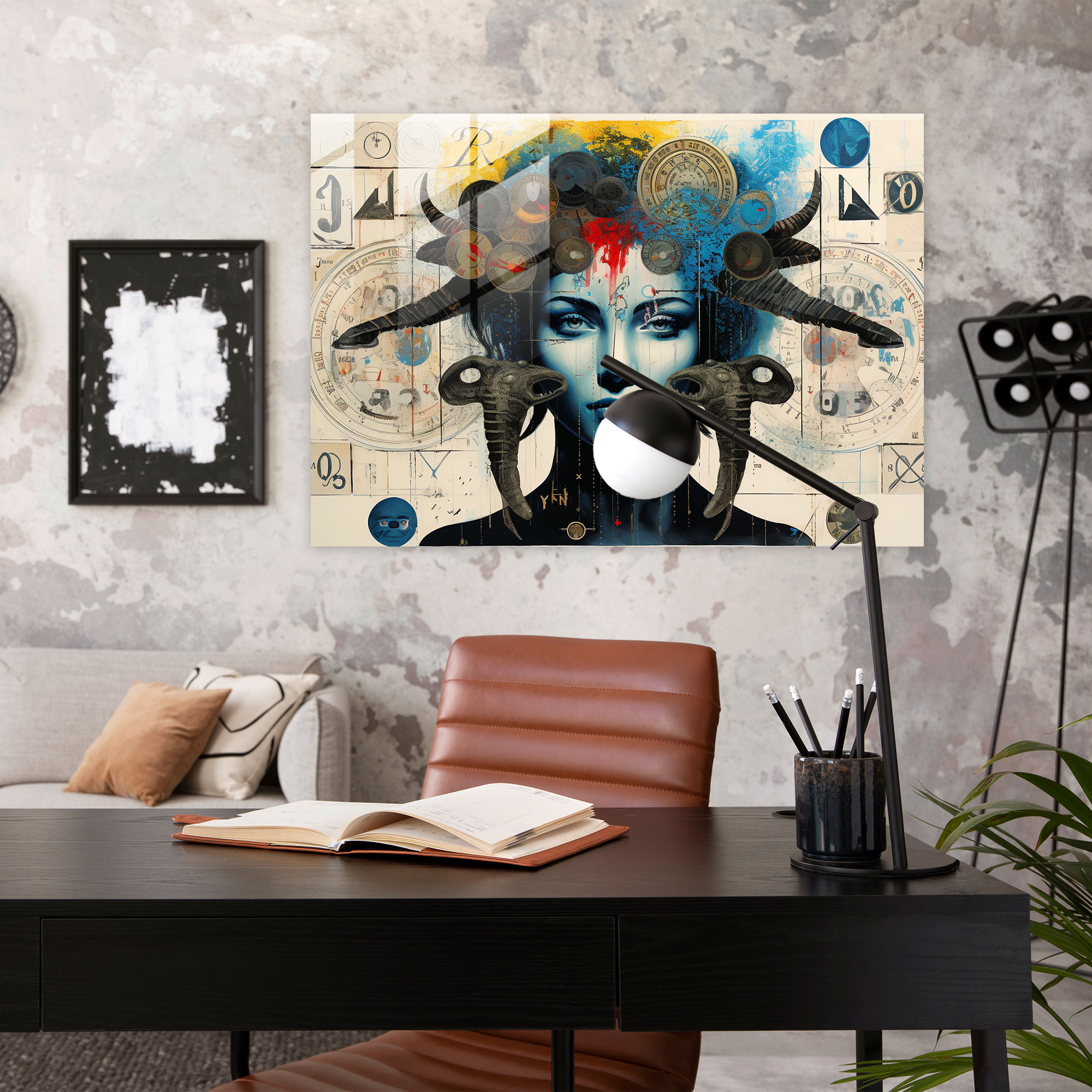 Burç Modern Sanat - Burç Duvar Dekorasyonu Koleksiyon Cam Tablo