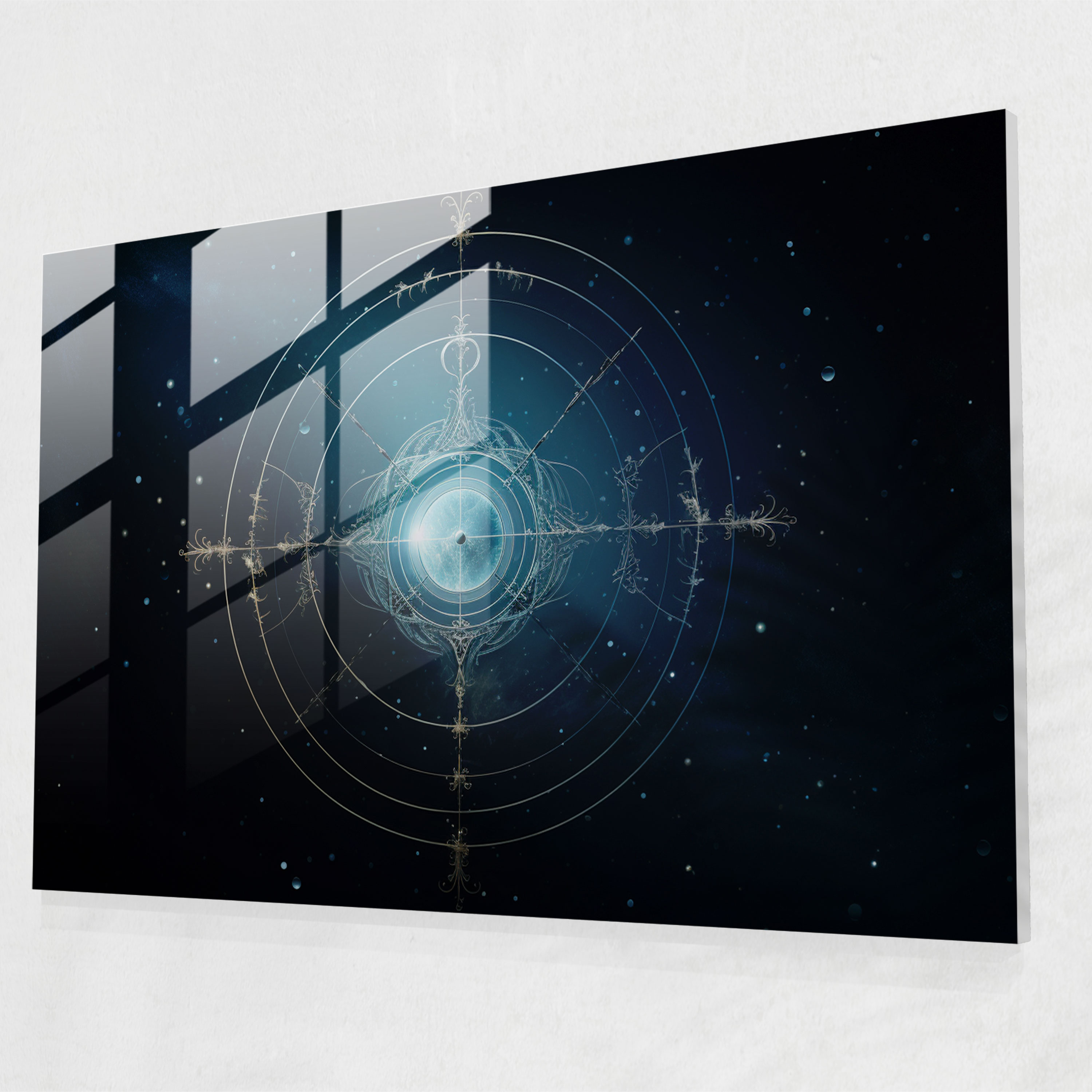 Galaxy Astro Glass Print - Horoscope, Horoscope, Modern Art, Minimalistic Design