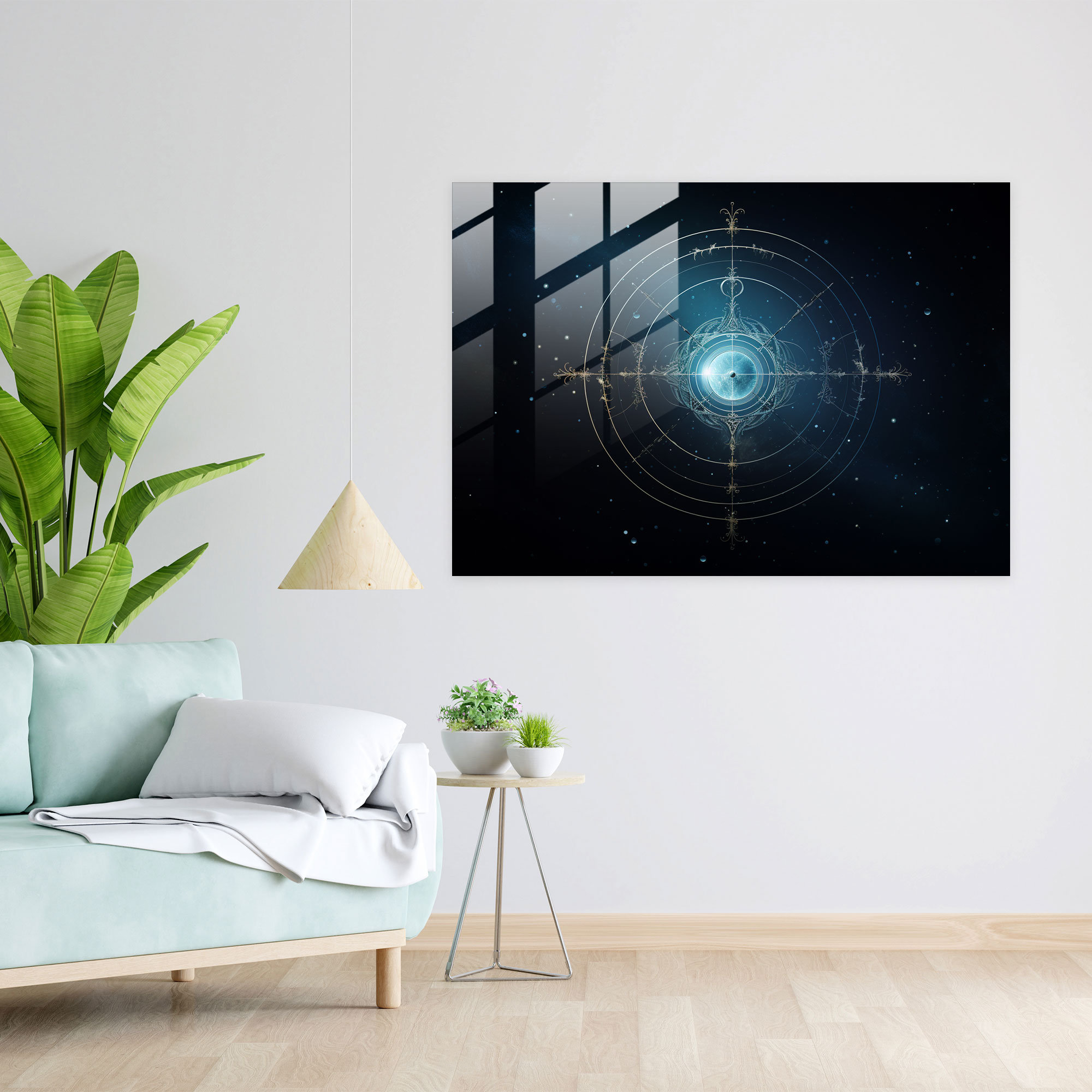 Galaxy Astro Glass Print - Horoscope, Horoscope, Modern Art, Minimalistic Design