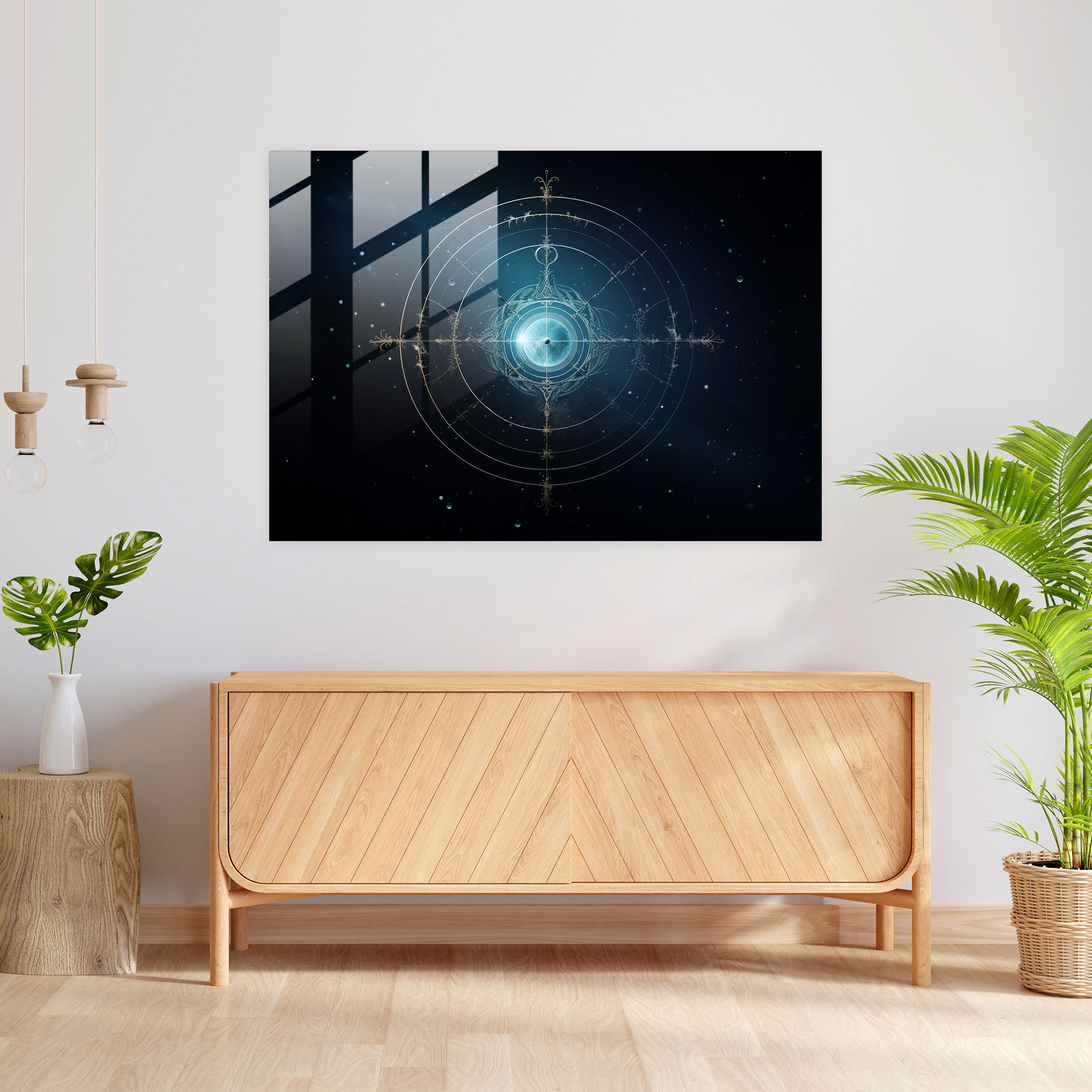 Galaxy Astro Glass Print - Horoscope, Horoscope, Modern Art, Minimalistic Design