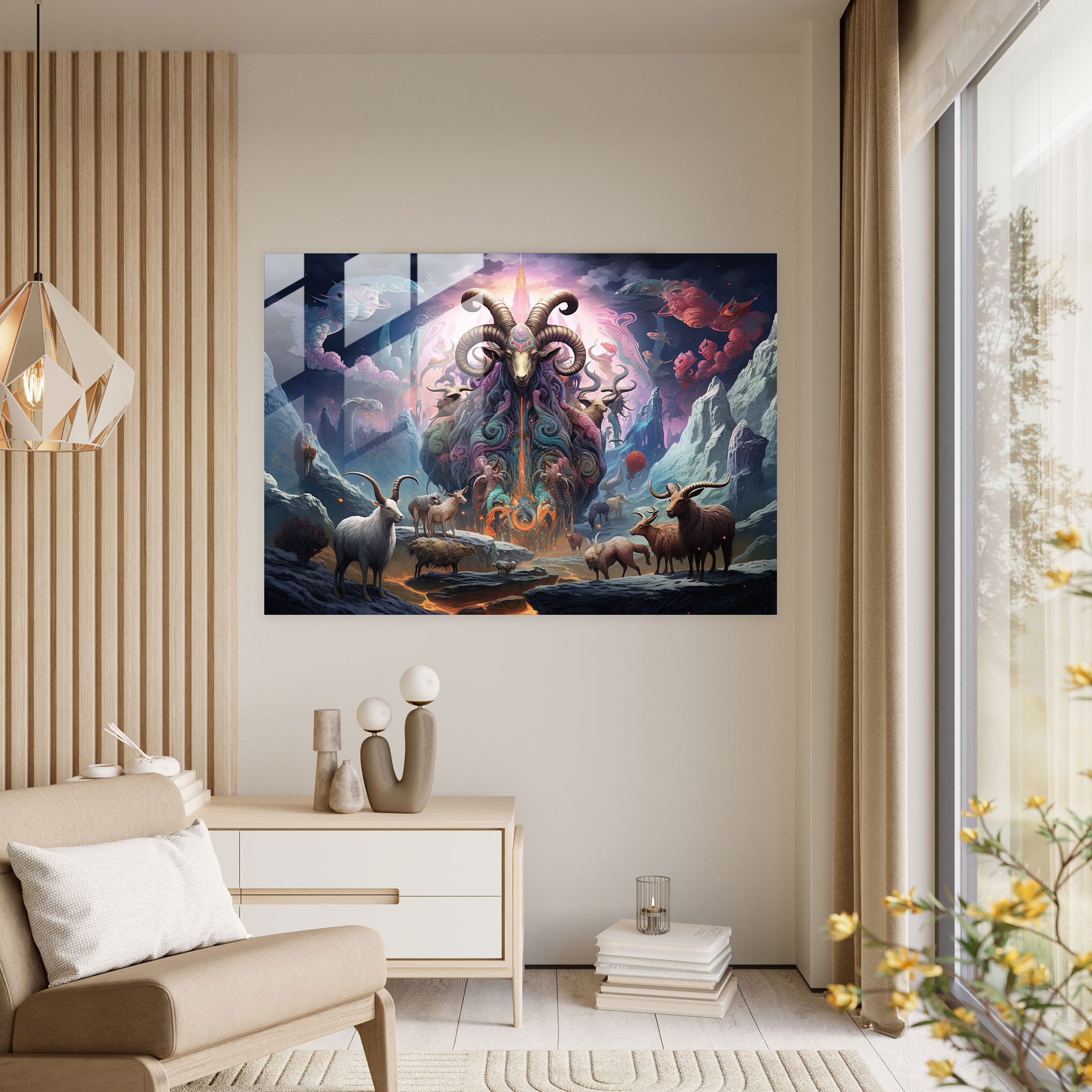Mystical Zodiac Glass Print - Horoscope, Horoscope, Magical Allure, Glass Wall Art