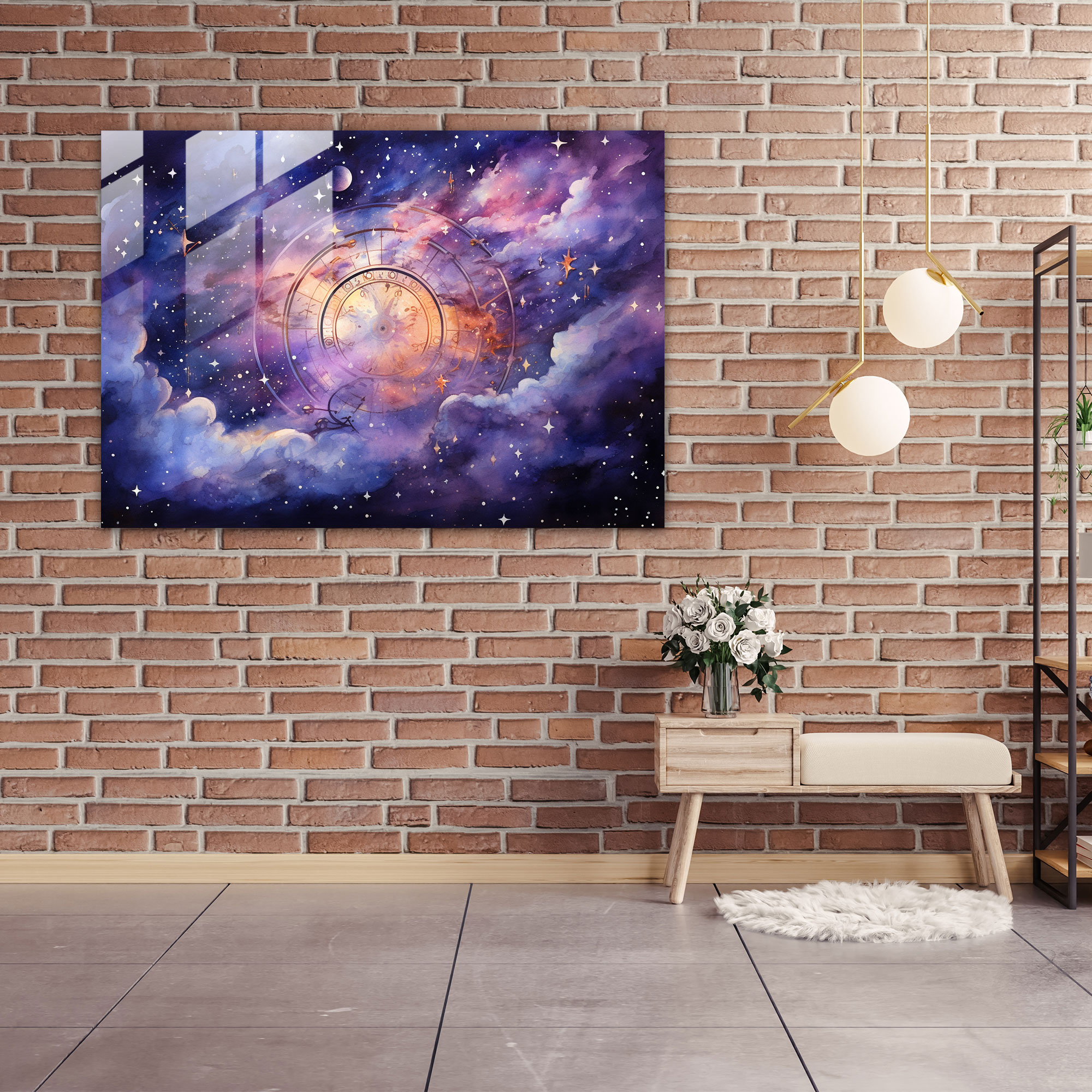 Horoscope Glass Print - Horoscope, Home Decoration, Celestial, Glass Print