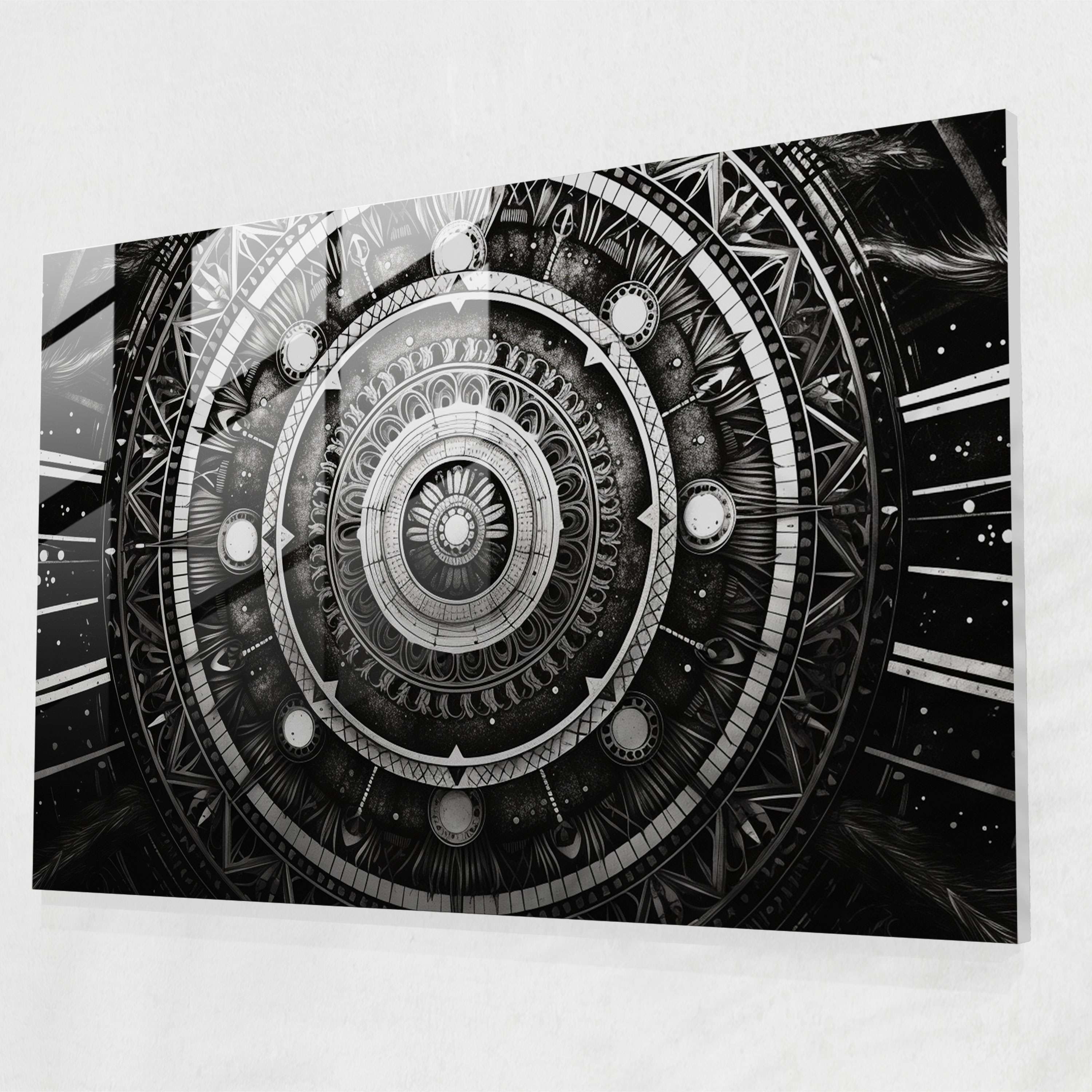 Astro Mandala Glass Wall Art - Horoscope, Horoscope, Glass Print, Mandala Design