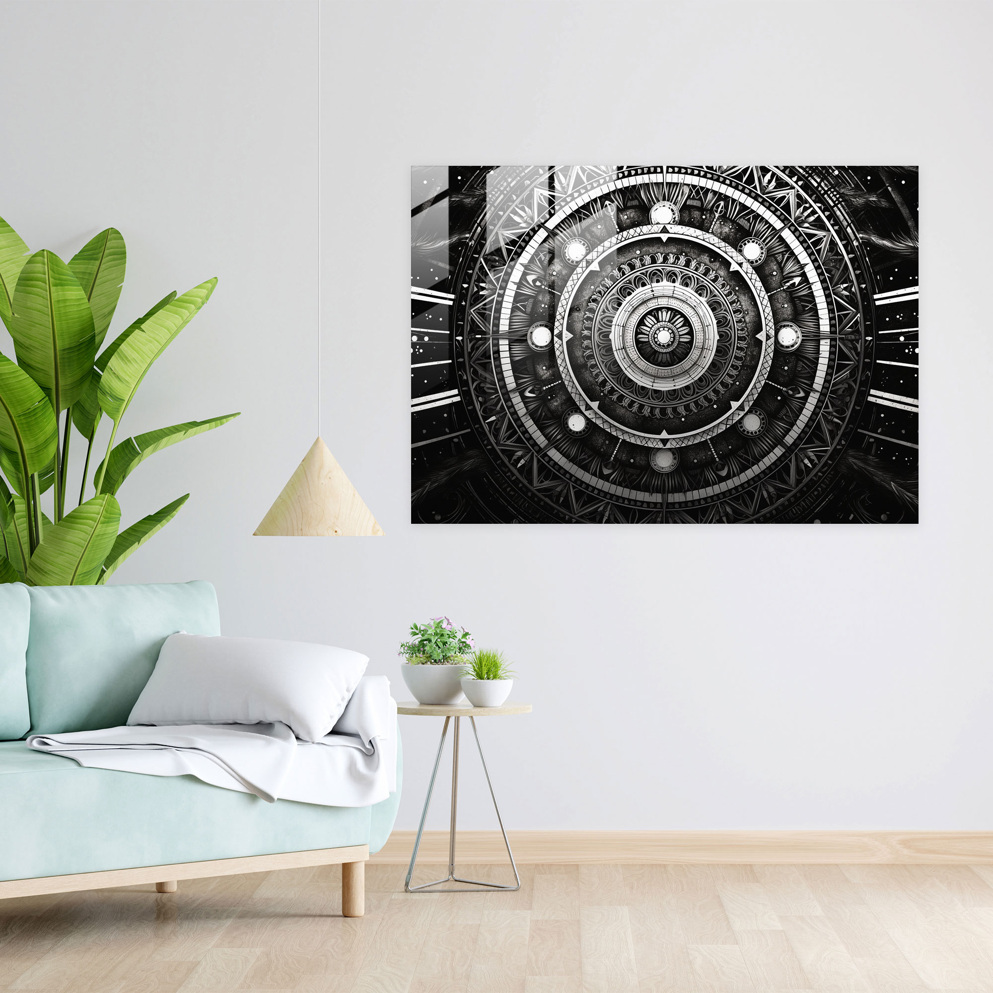 Astro Mandala Glass Wall Art - Horoscope, Horoscope, Glass Print, Mandala Design
