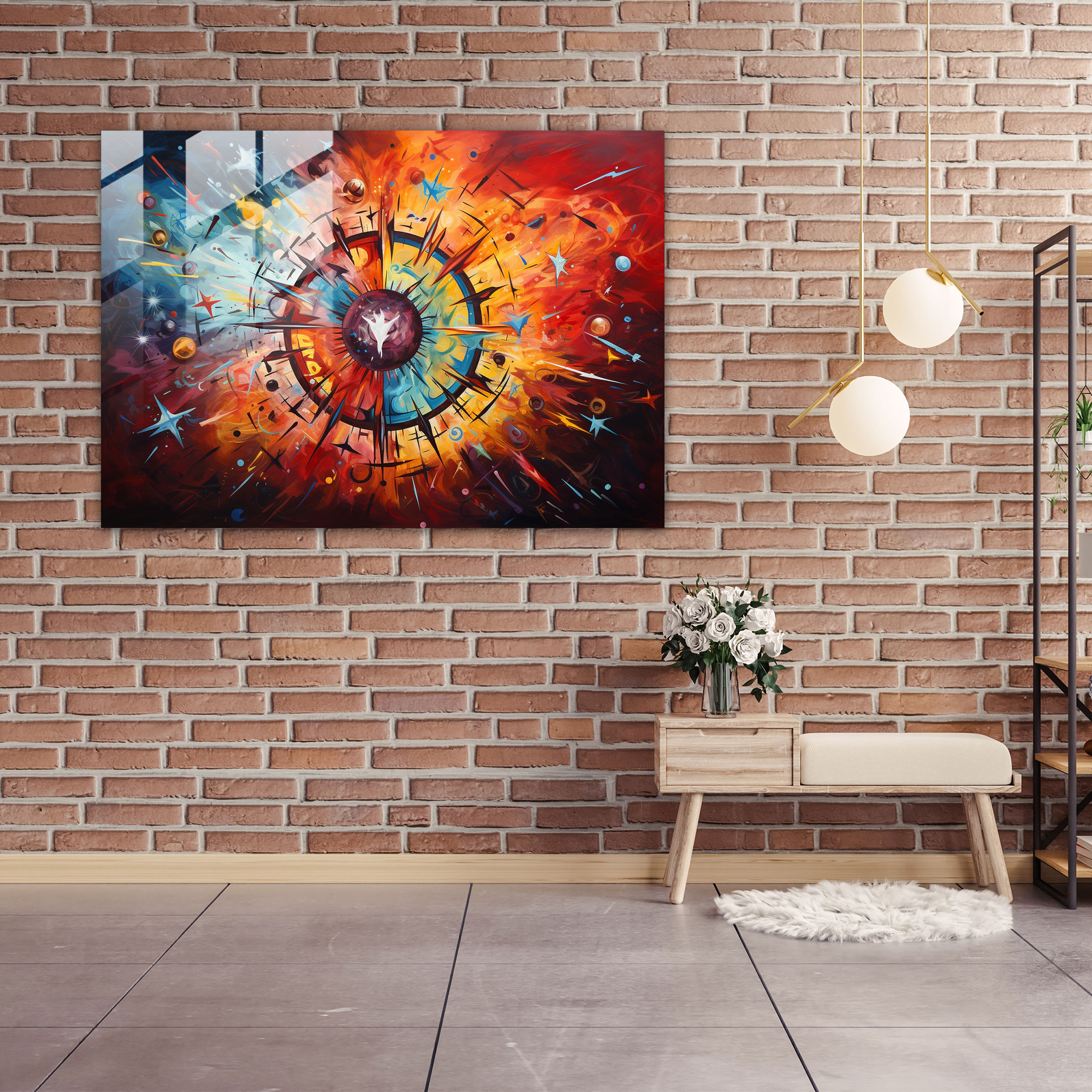 Zodiac Energy Glass Print - Horoscope, Home Decoration, Glass Art, Modern Art