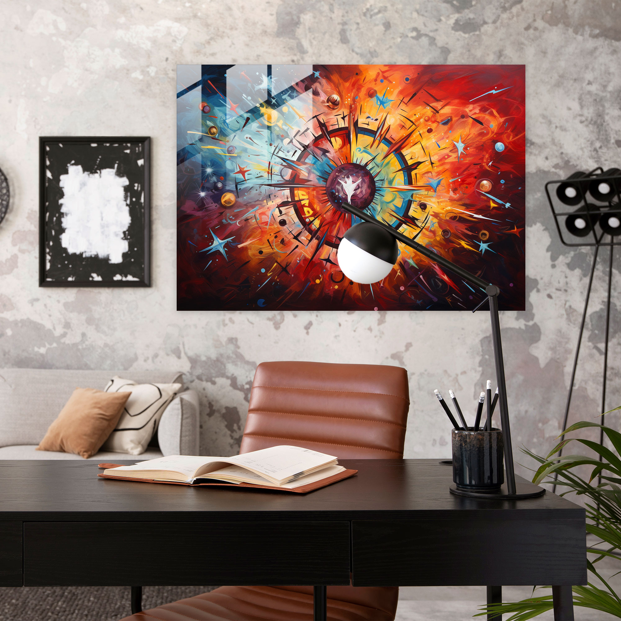 Zodiac Energy Glass Print - Horoscope, Home Decoration, Glass Art, Modern Art