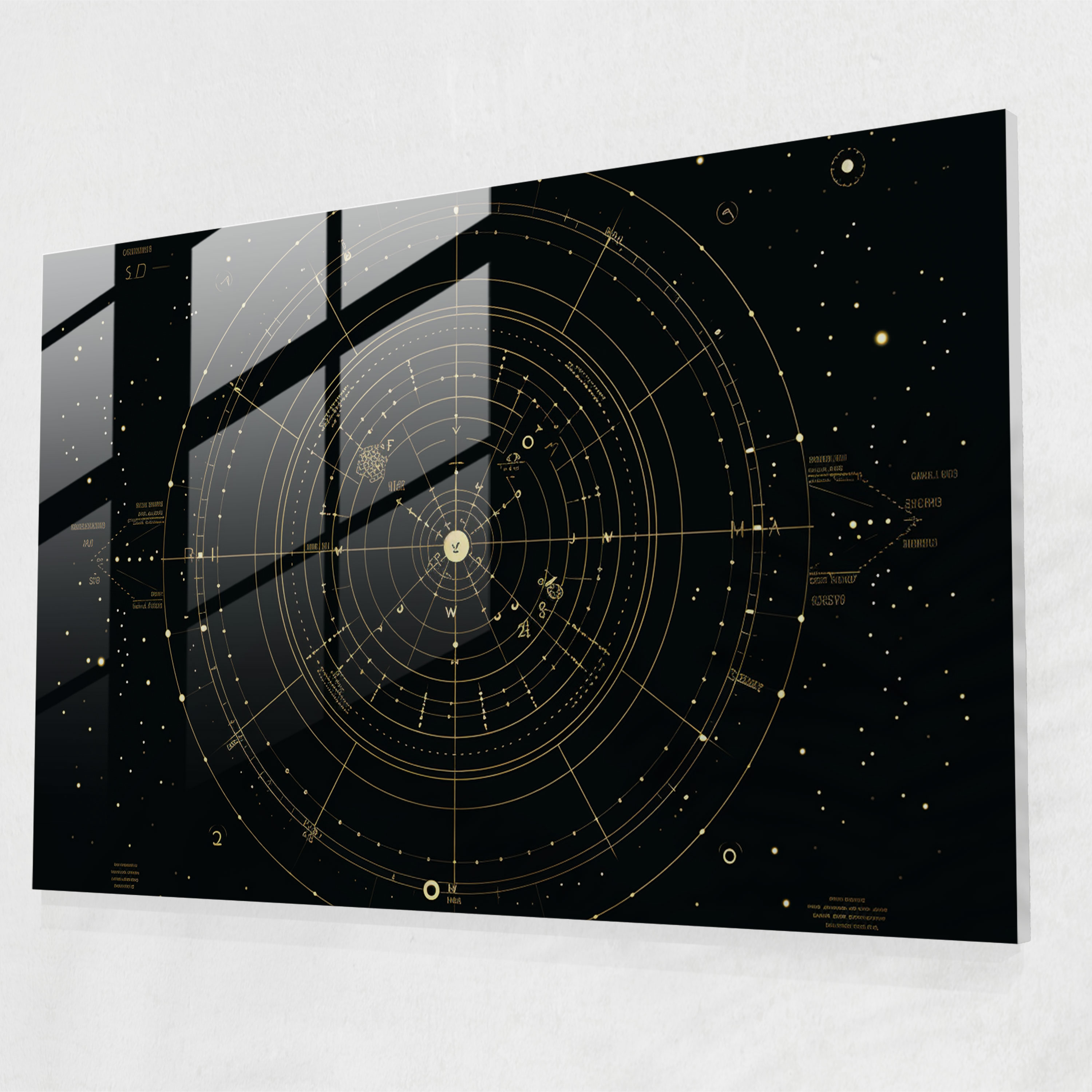 Sleek Zodiac Glass Wall Art - Horoscope, Zodiac Constellations, Glass Print, Modern Art