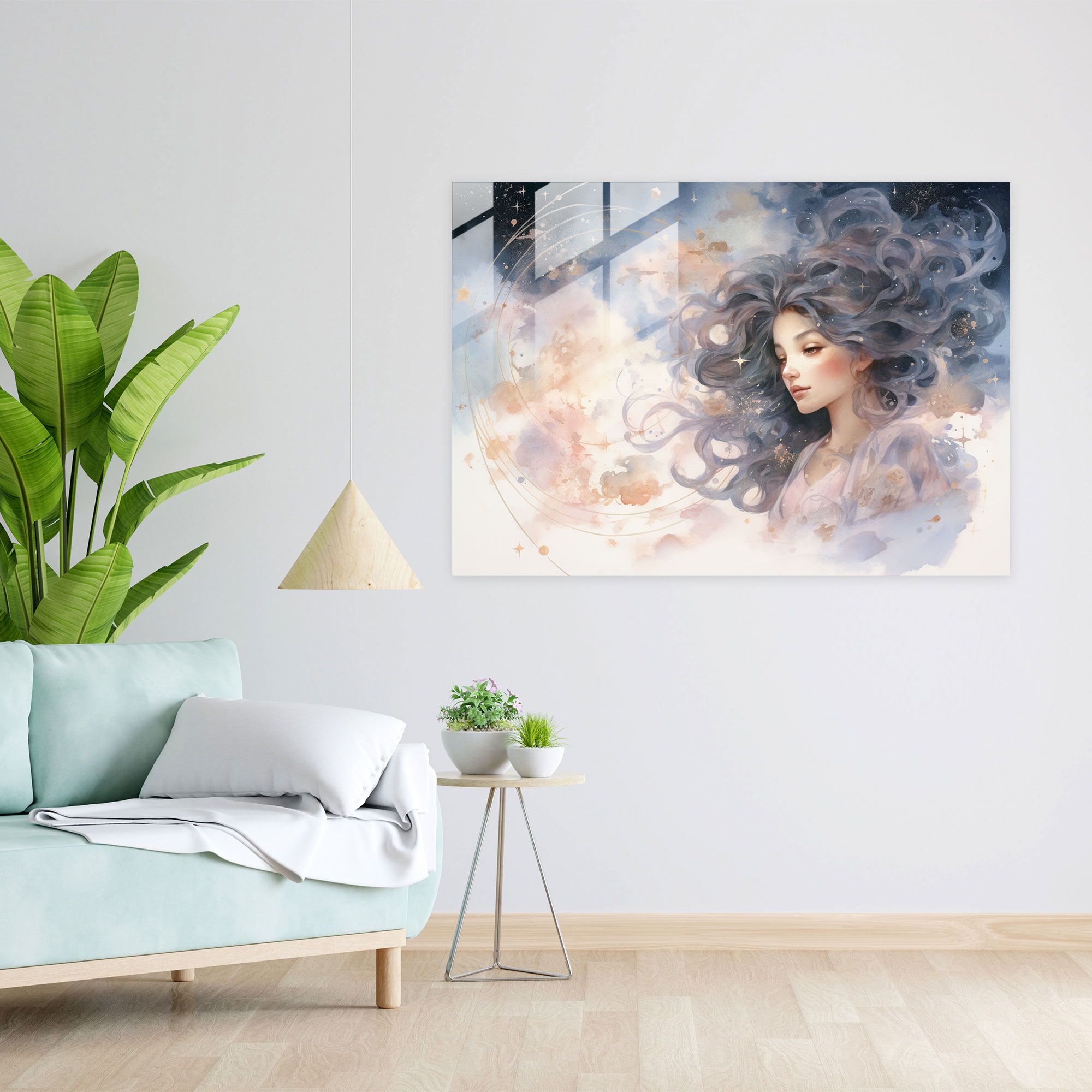 Ethereal Zodiac Glass Wall Art - Horoscope, Glass Print, Glass Art, Horoscope