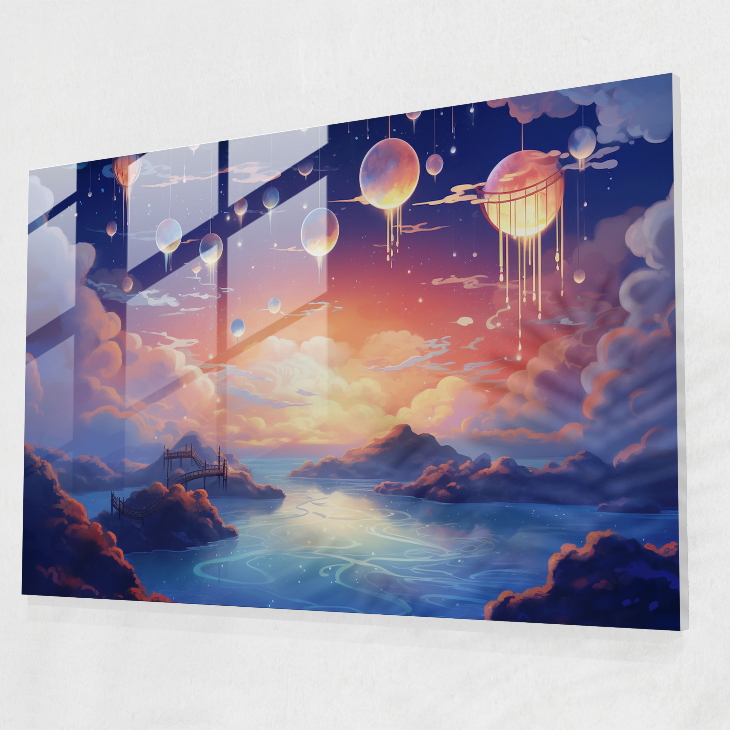Horoscope Glass Print - Horoscope, Glass Wall Art, Home Decoration, Serene Scenery