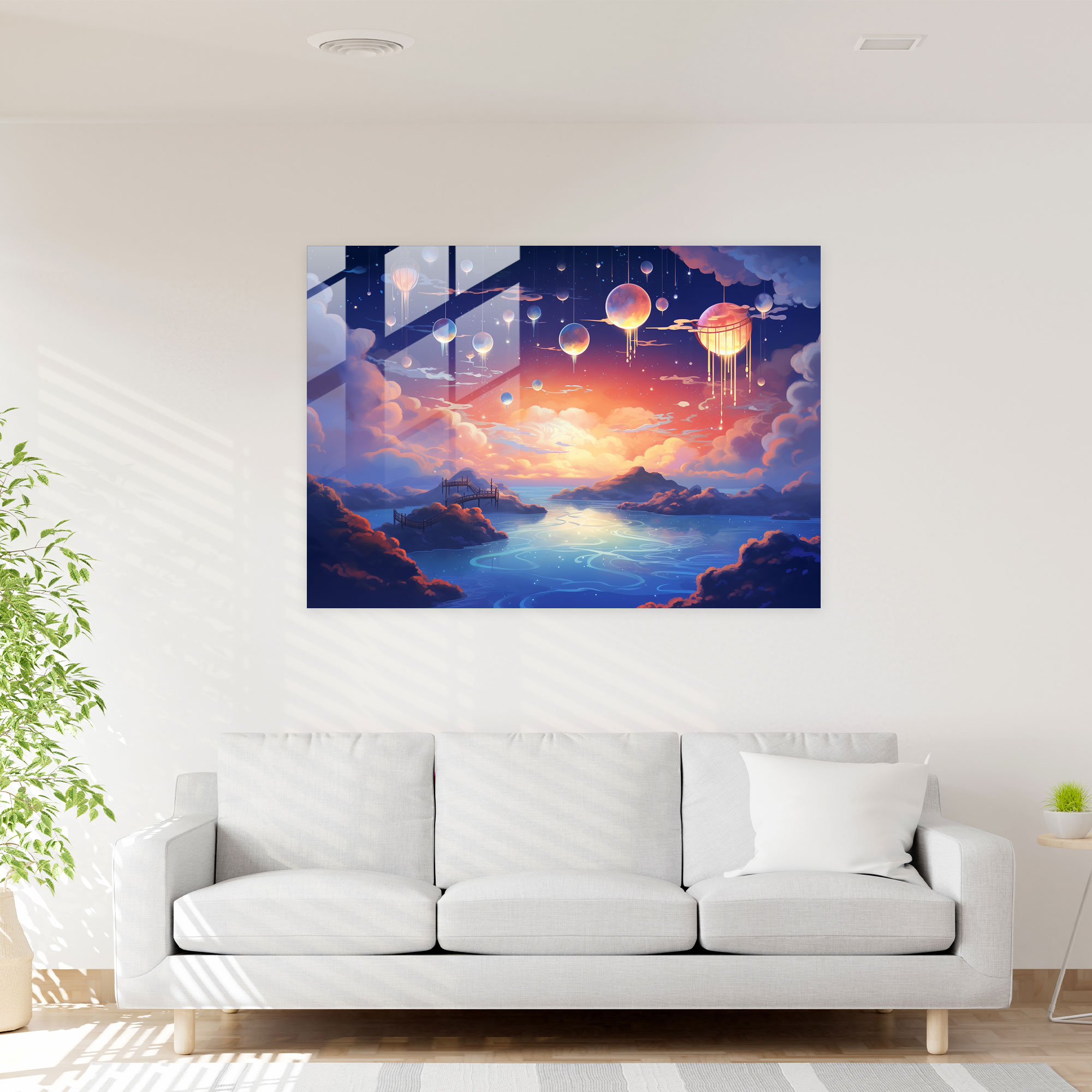 Horoscope Glass Print - Horoscope, Glass Wall Art, Home Decoration, Serene Scenery