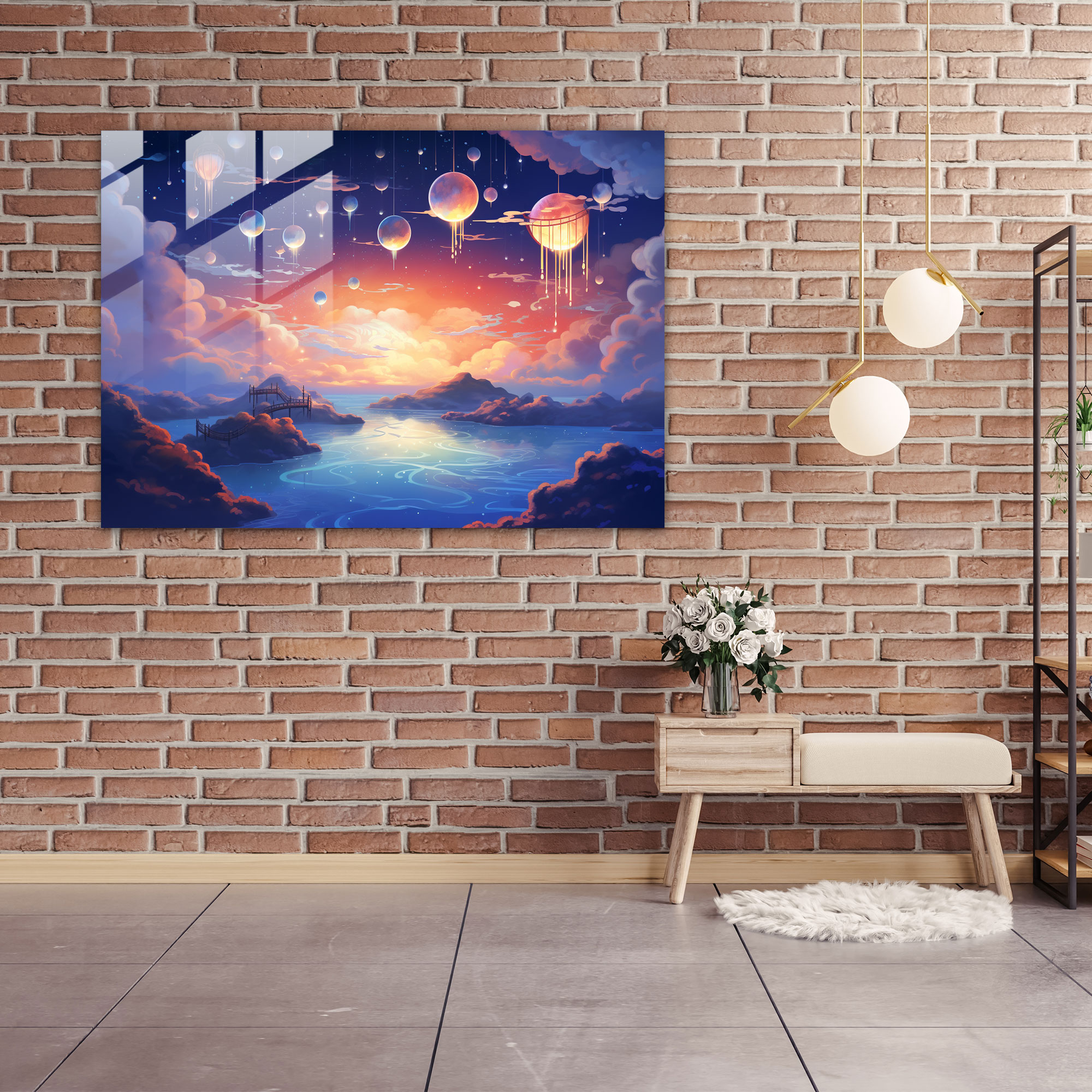 Horoscope Glass Print - Horoscope, Glass Wall Art, Home Decoration, Serene Scenery