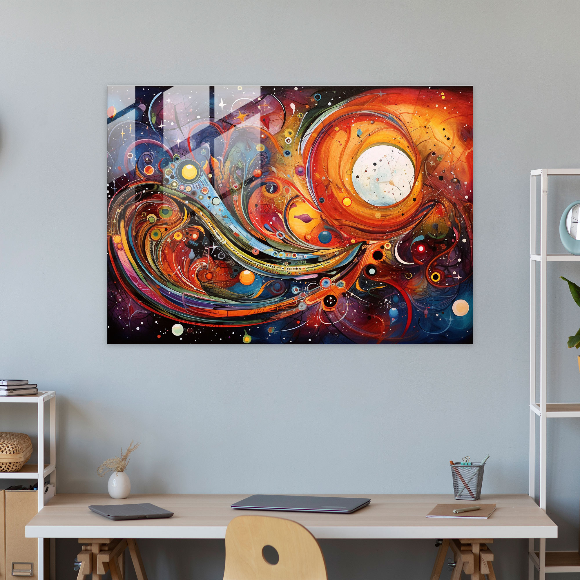 Horoscope Glass Print - Horoscope, Vibrant, Colorful, Glass Wall Art