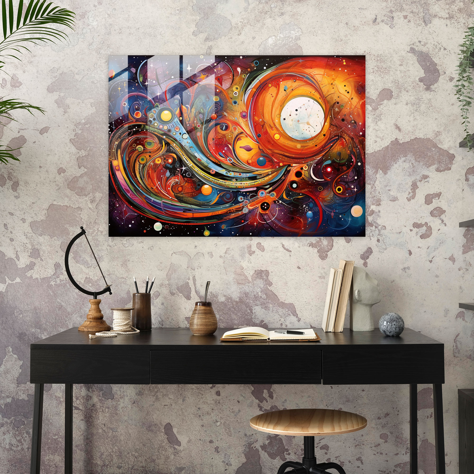 Horoscope Glass Print - Horoscope, Vibrant, Colorful, Glass Wall Art