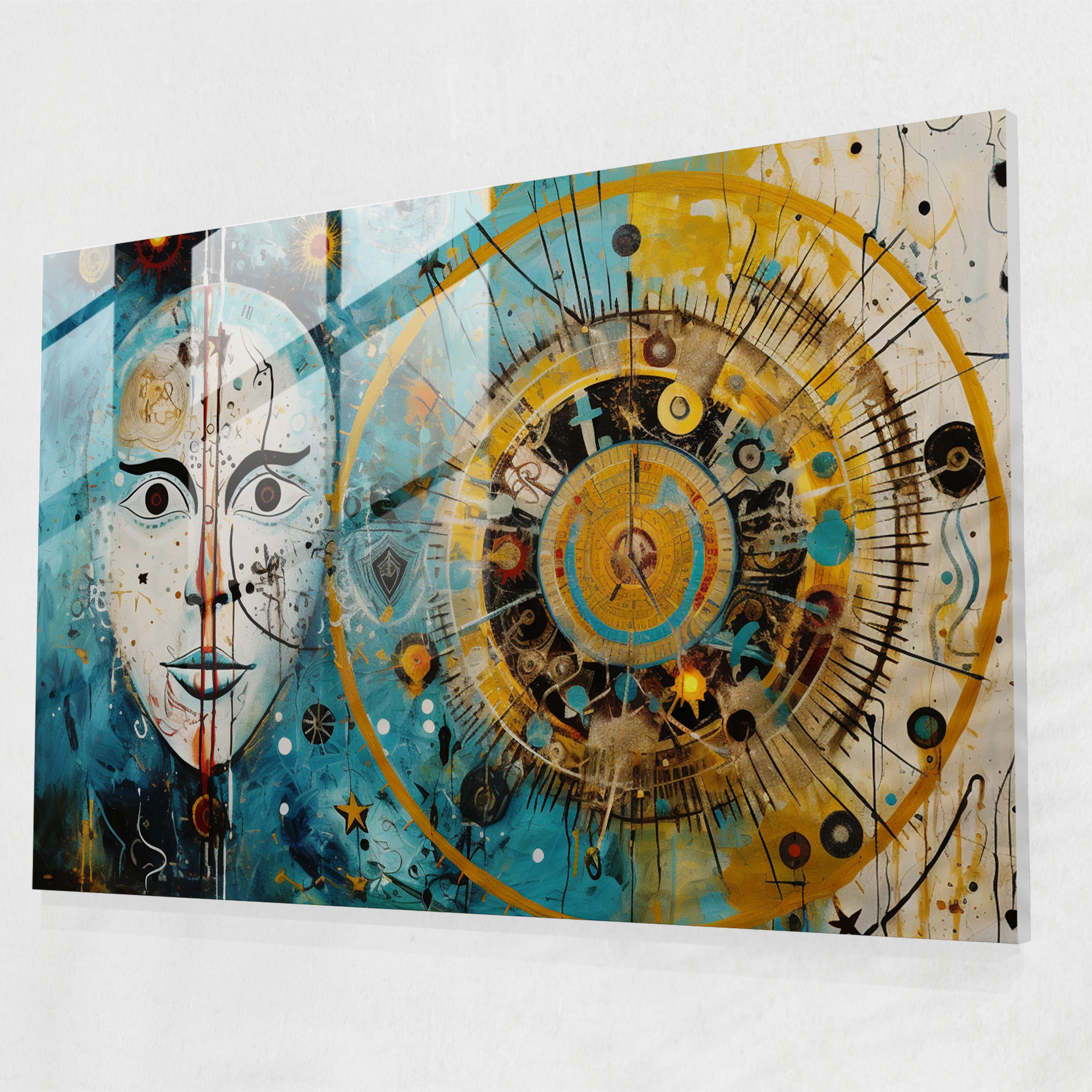 Horoscope Modern Art - Horoscope, Abstract Brushstrokes, Home Decoration, Horoscope Iconography