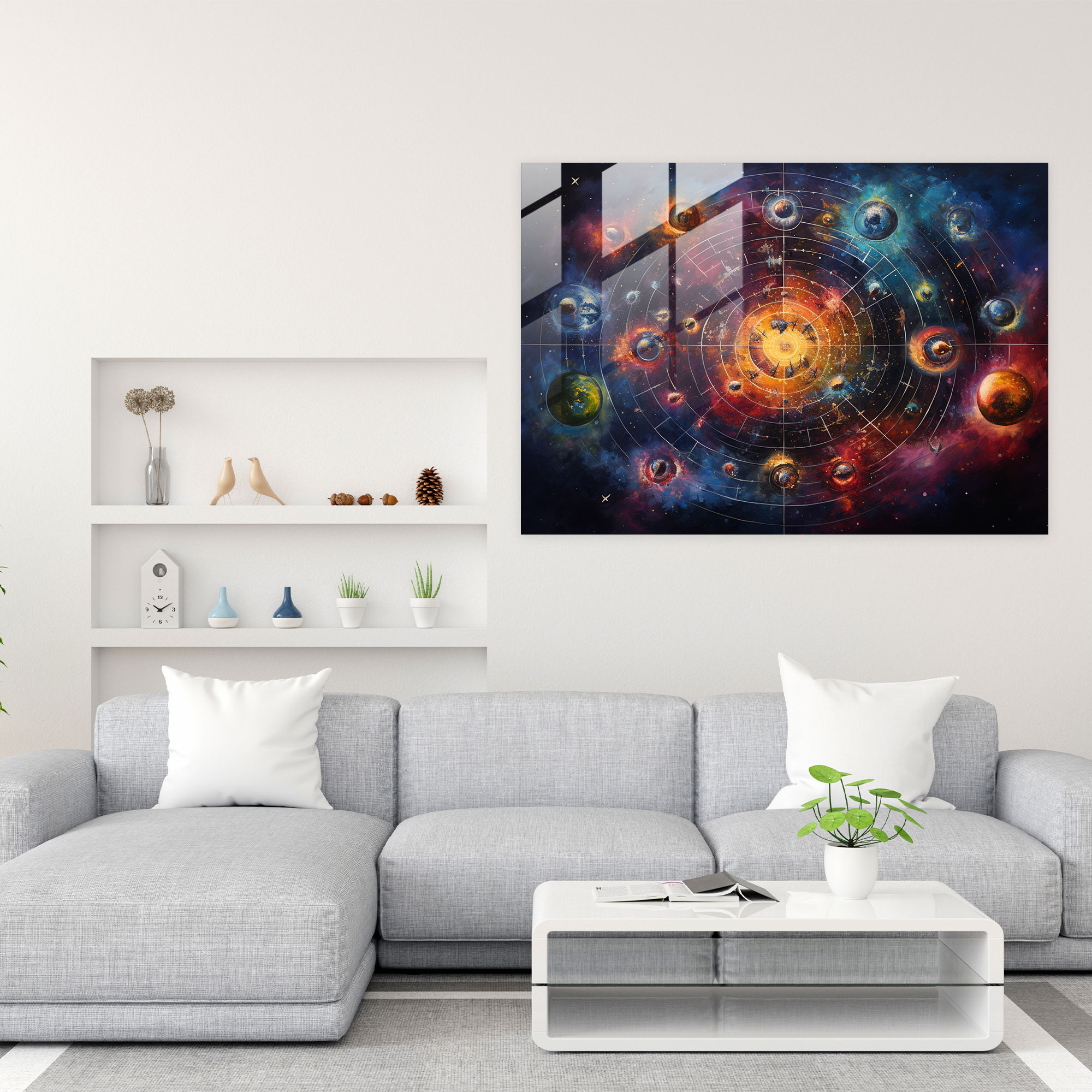 Horoscope Glass Print - Horoscope, Wall Decoration, Glass Wall Art, Vibrant Colors