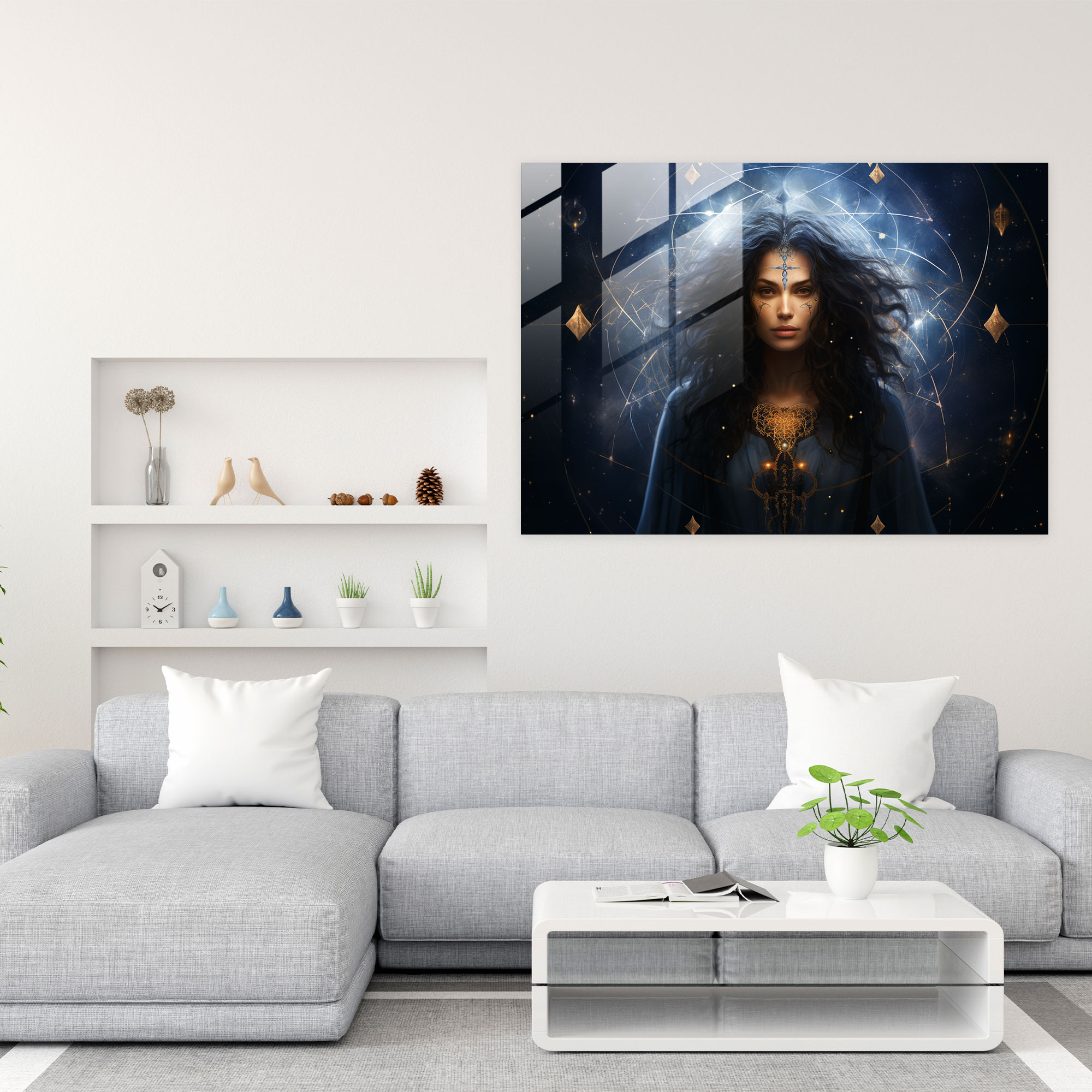 Ethereal Glass Print - Horoscope, Glass Wall Art, Home Decoration, Zodiac Signs