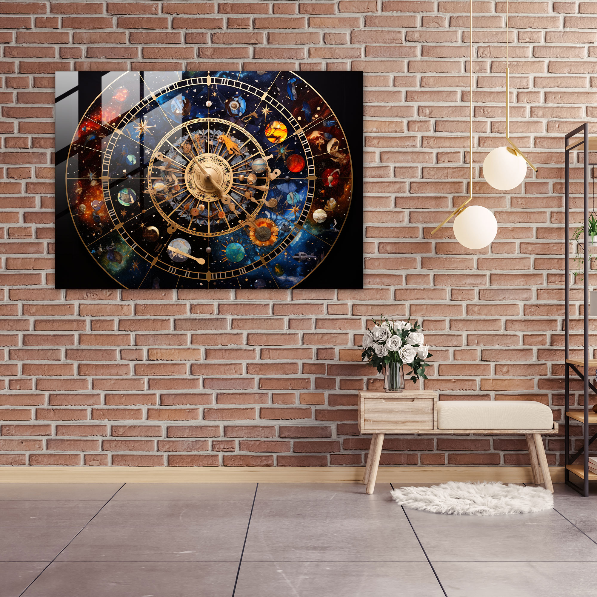 Glasbild Sternzeichen - Horoskop Wohnaccessoire Tierkreiszeichen moderne Kunst