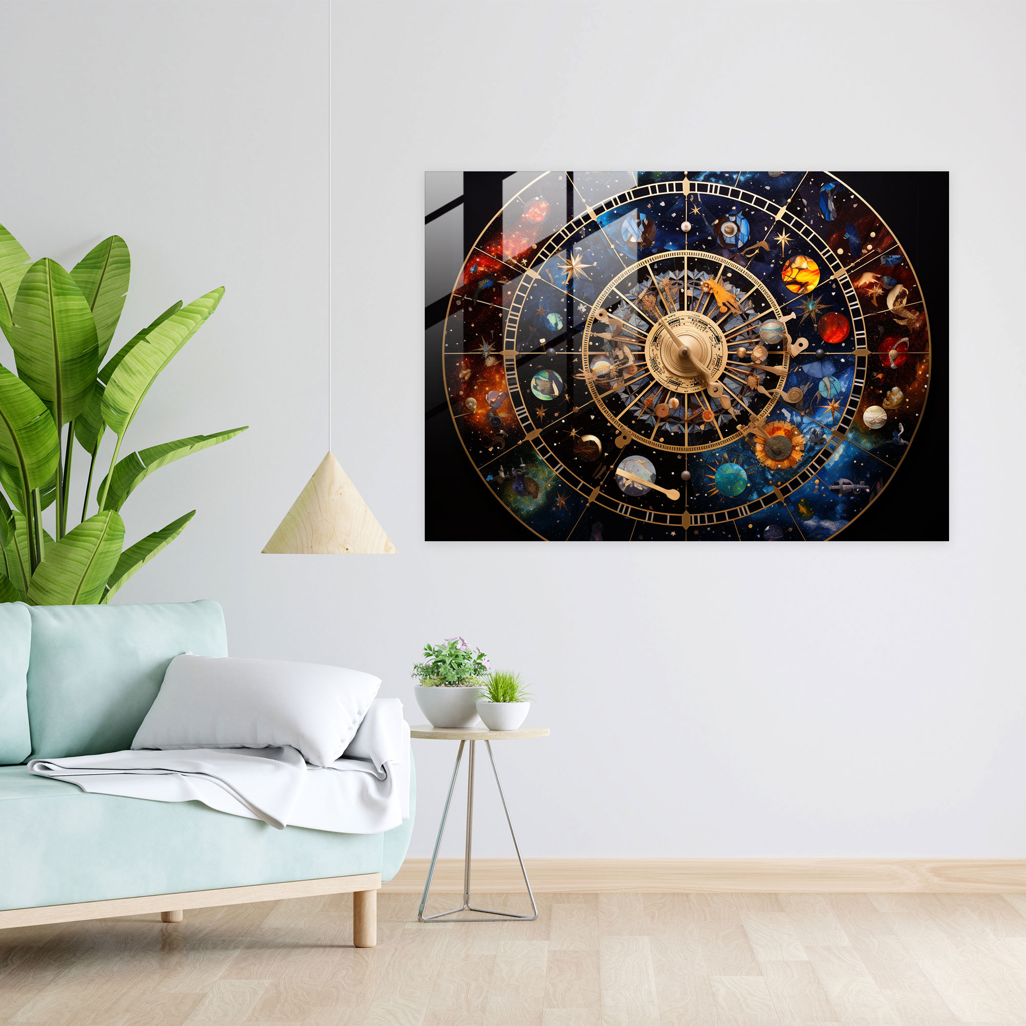 Glasbild Sternzeichen - Horoskop Wohnaccessoire Tierkreiszeichen moderne Kunst