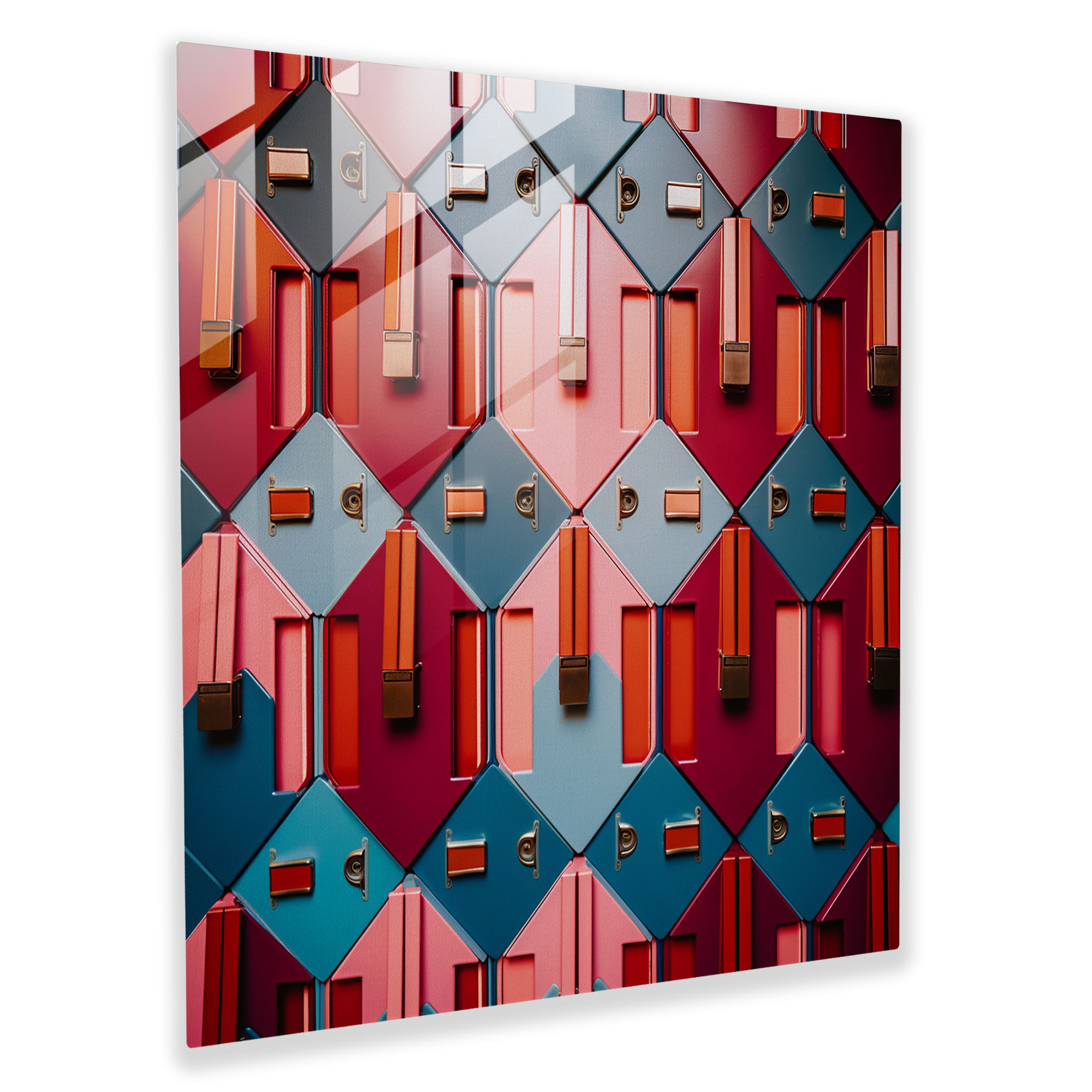 Keycard Symphony - Abstract Glass Print - Hotel, Keycards, Modern Art, Photography