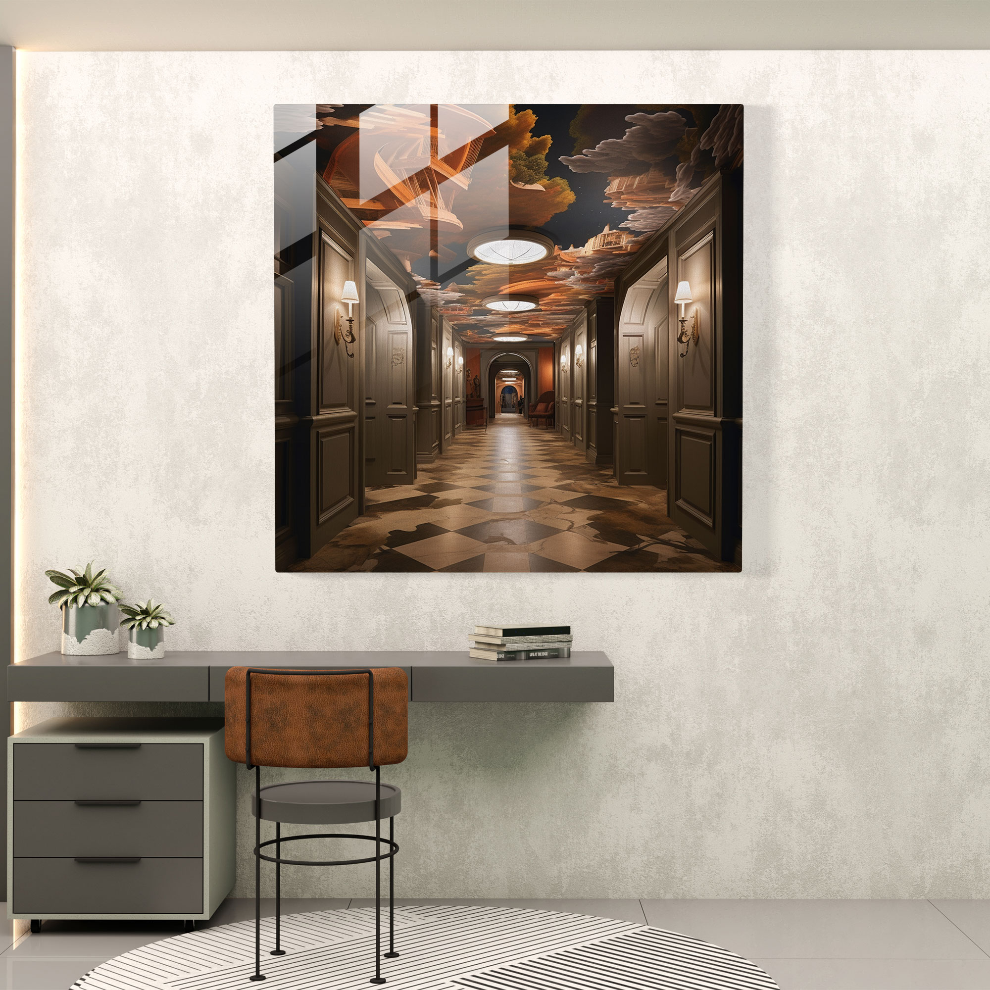 Enigmatic Dreams - Surreal Glass Print - Hotel, Glass Print, Glass Wall Art, Enigmatic Dreams